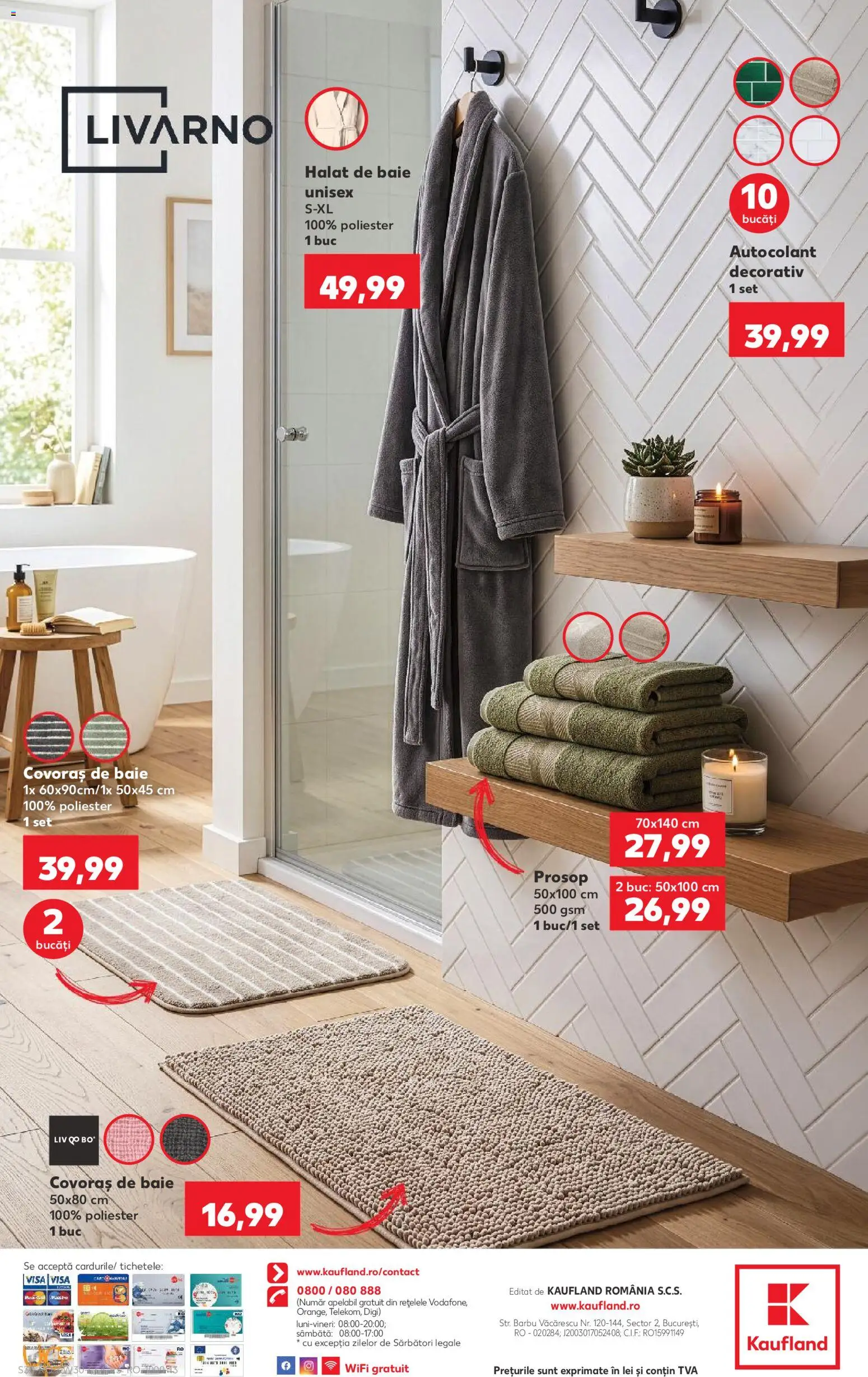 Catalog Kaufland 22 - 27 Iulie 2026 | Pagina 30 | Produse: Covoraș de baie, Halat de baie