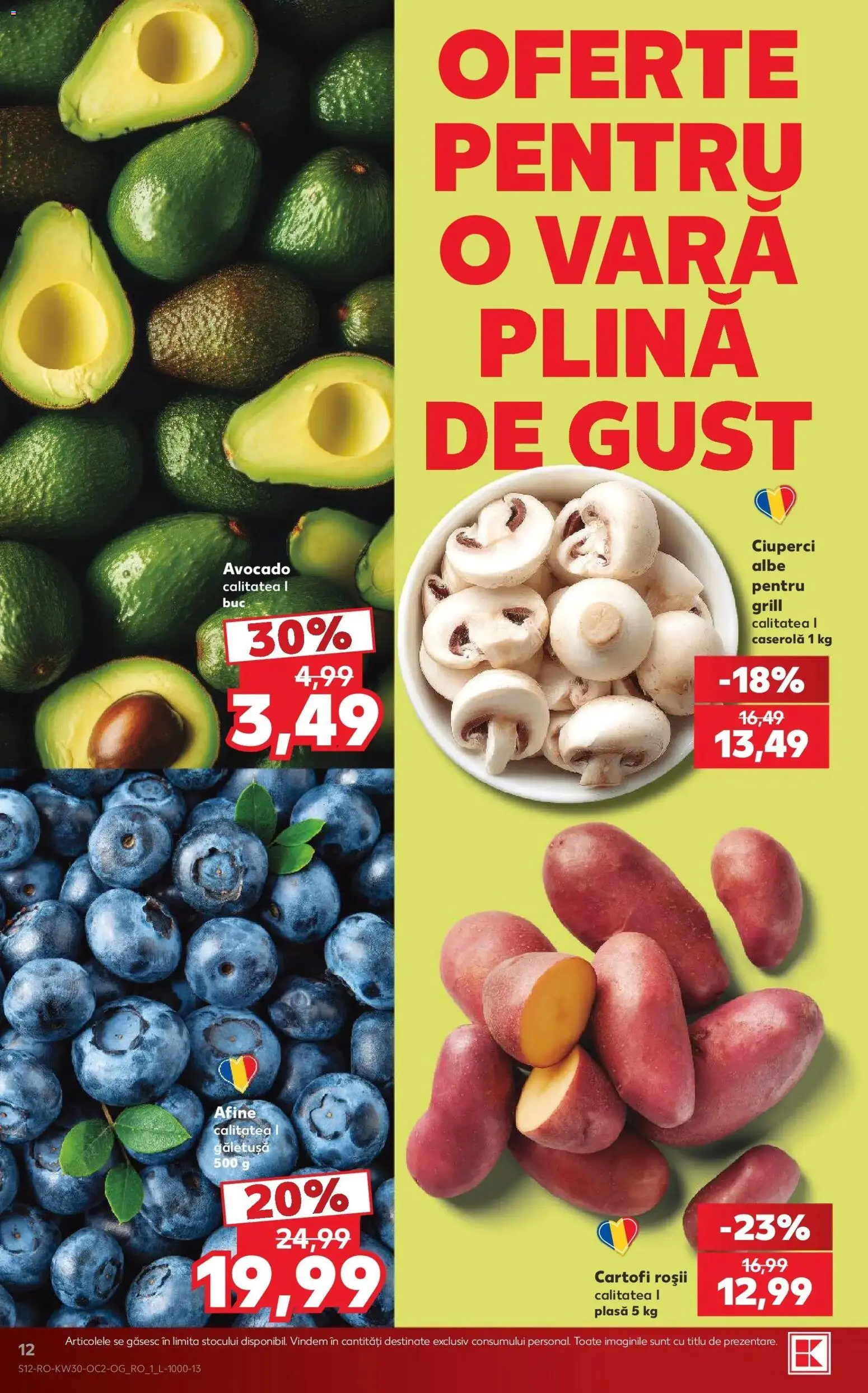 Catalog Kaufland 22 - 27 Iulie 2026 | Pagina 12 | Produse: Afine, Ciuperci, Roșii, Cartofi