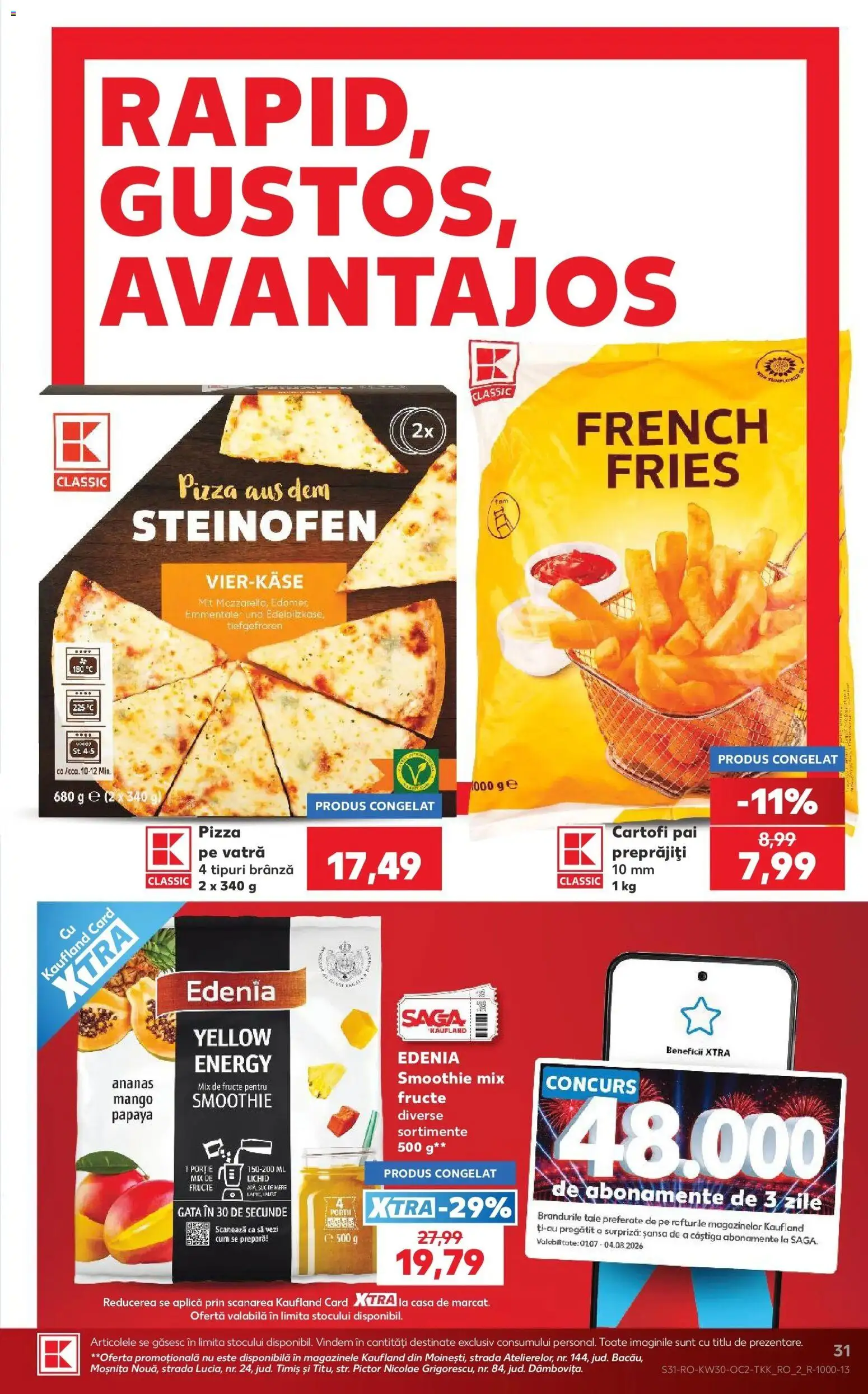 Catalog Kaufland 22 - 27 Iulie 2026 | Pagina 31 | Produse: Brânză, Smoothie, Fructe, Mango