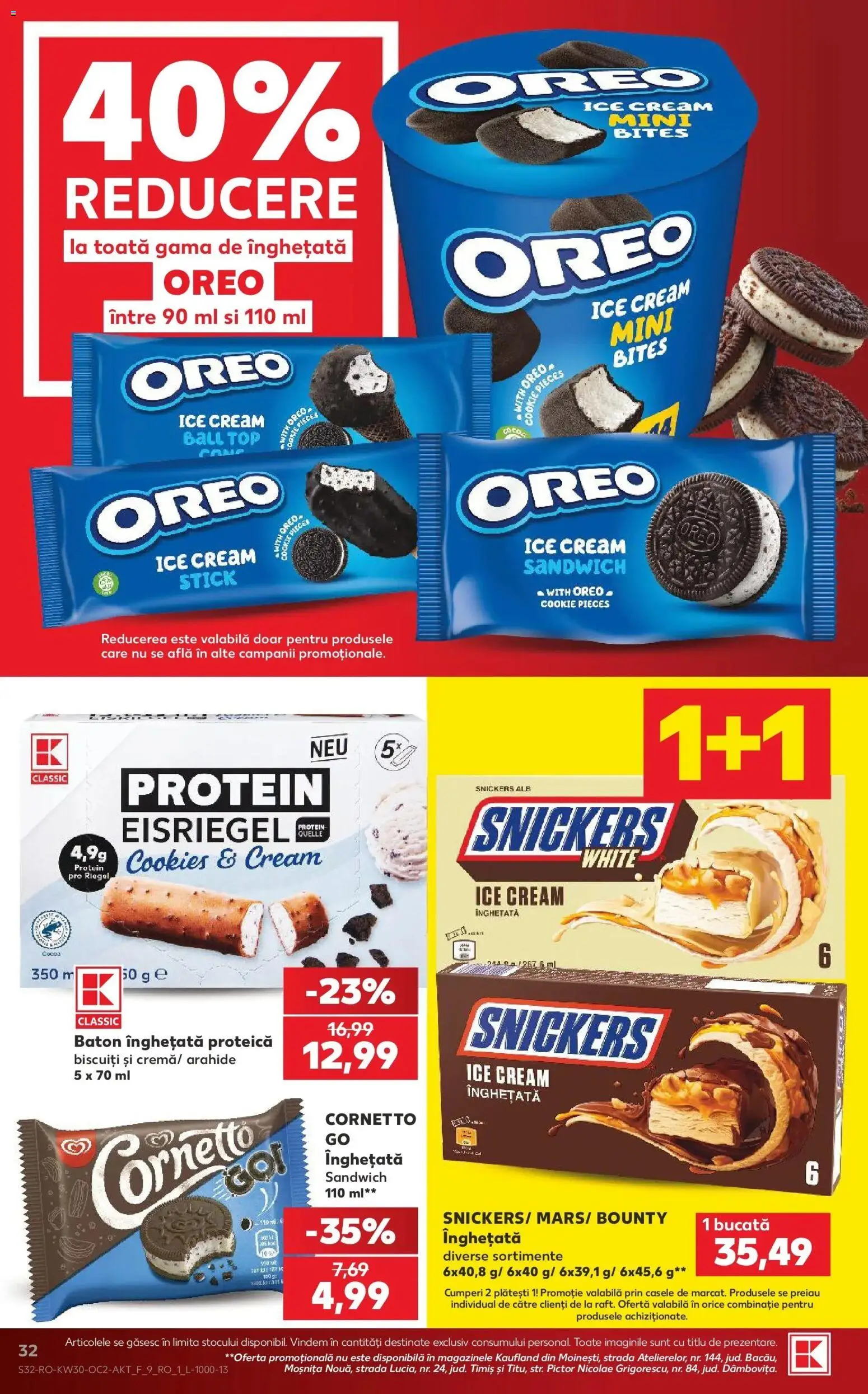Catalog Kaufland 22 - 27 Iulie 2026 | Pagina 32 | Produse: Top, Arahide, Biscuiți, Înghețată