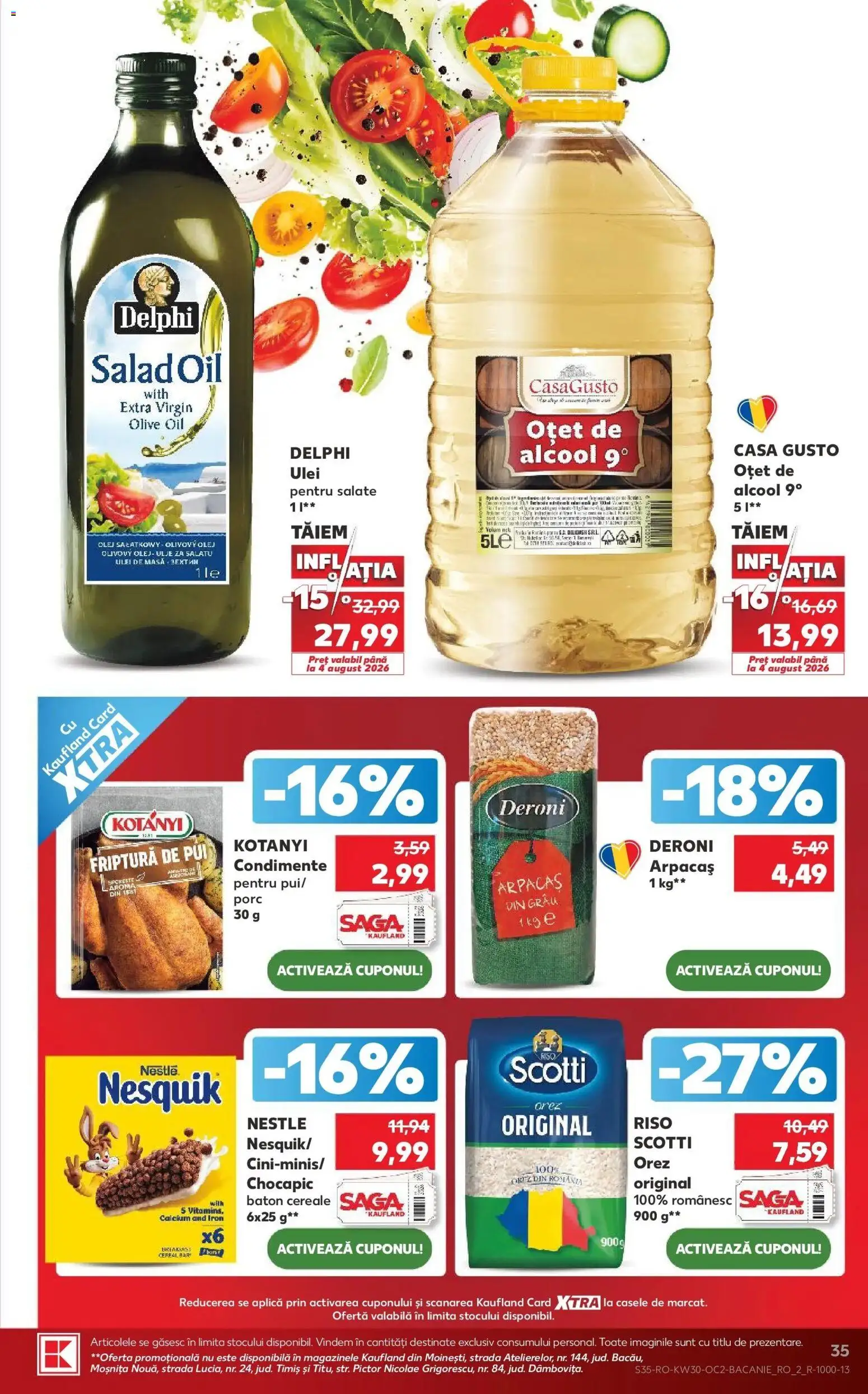 Catalog Kaufland 22 - 27 Iulie 2026 | Pagina 35 | Produse: Masă, Hacıyatmaz Kedi Oyuncağı, Ulei, Orez