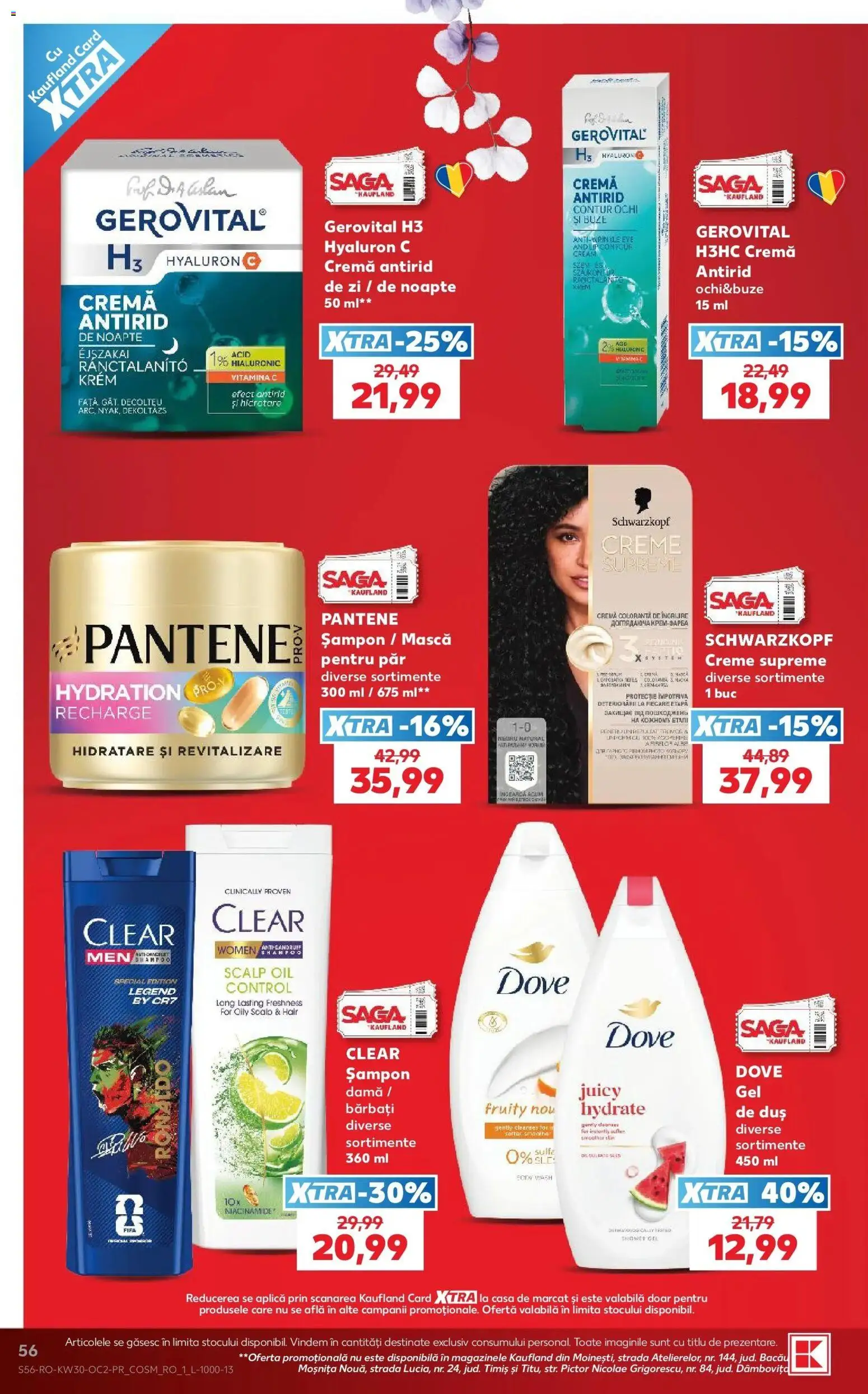Catalog Kaufland 22 - 27 Iulie 2026 | Pagina 56 | Produse: Cremă de zi, Duș, Șampon, Cremă