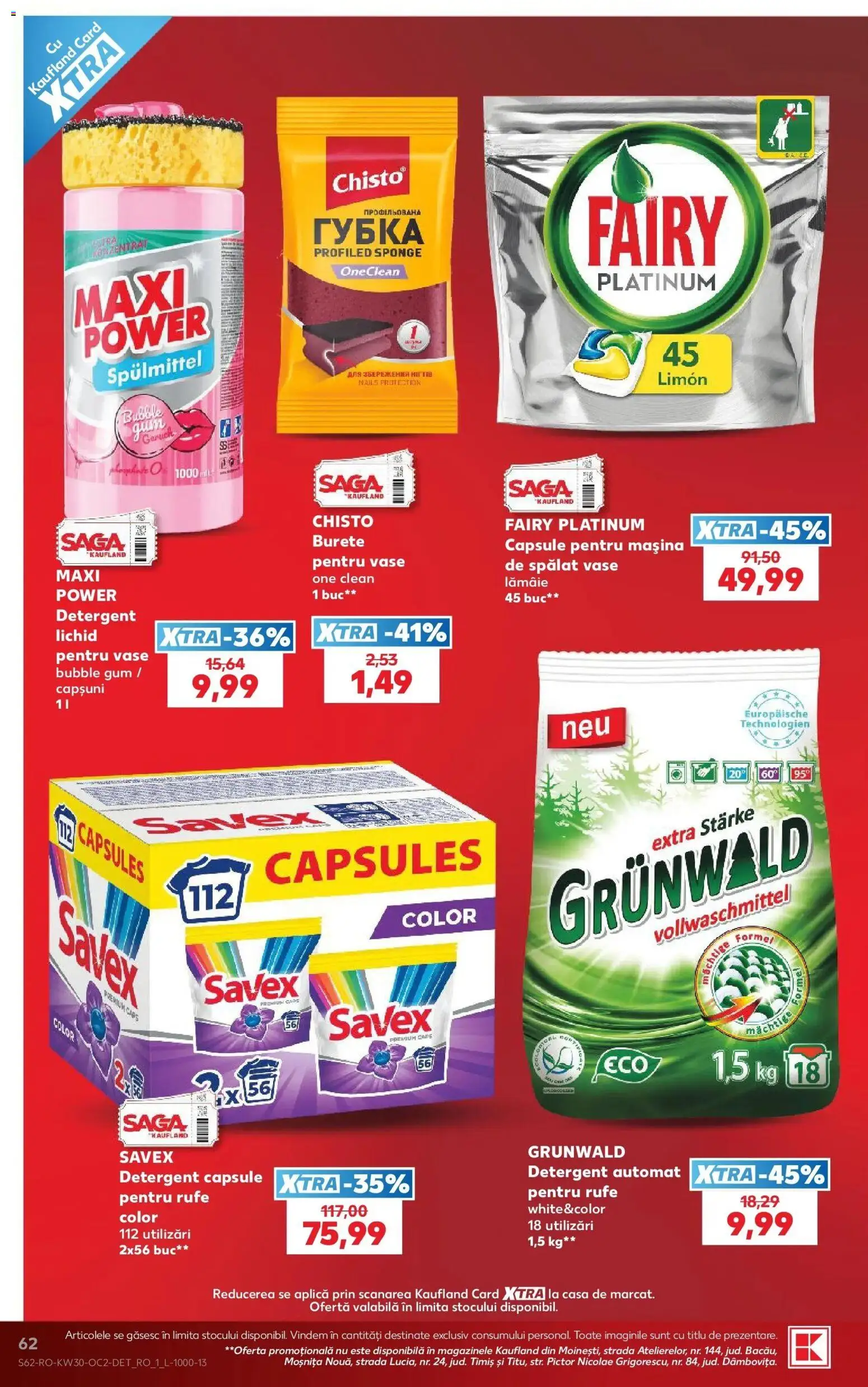 Catalog Kaufland 22 - 27 Iulie 2026 | Pagina 62 | Produse: Kedi Ödül Oyuncakları, Burete, Detergent, Căpșuni