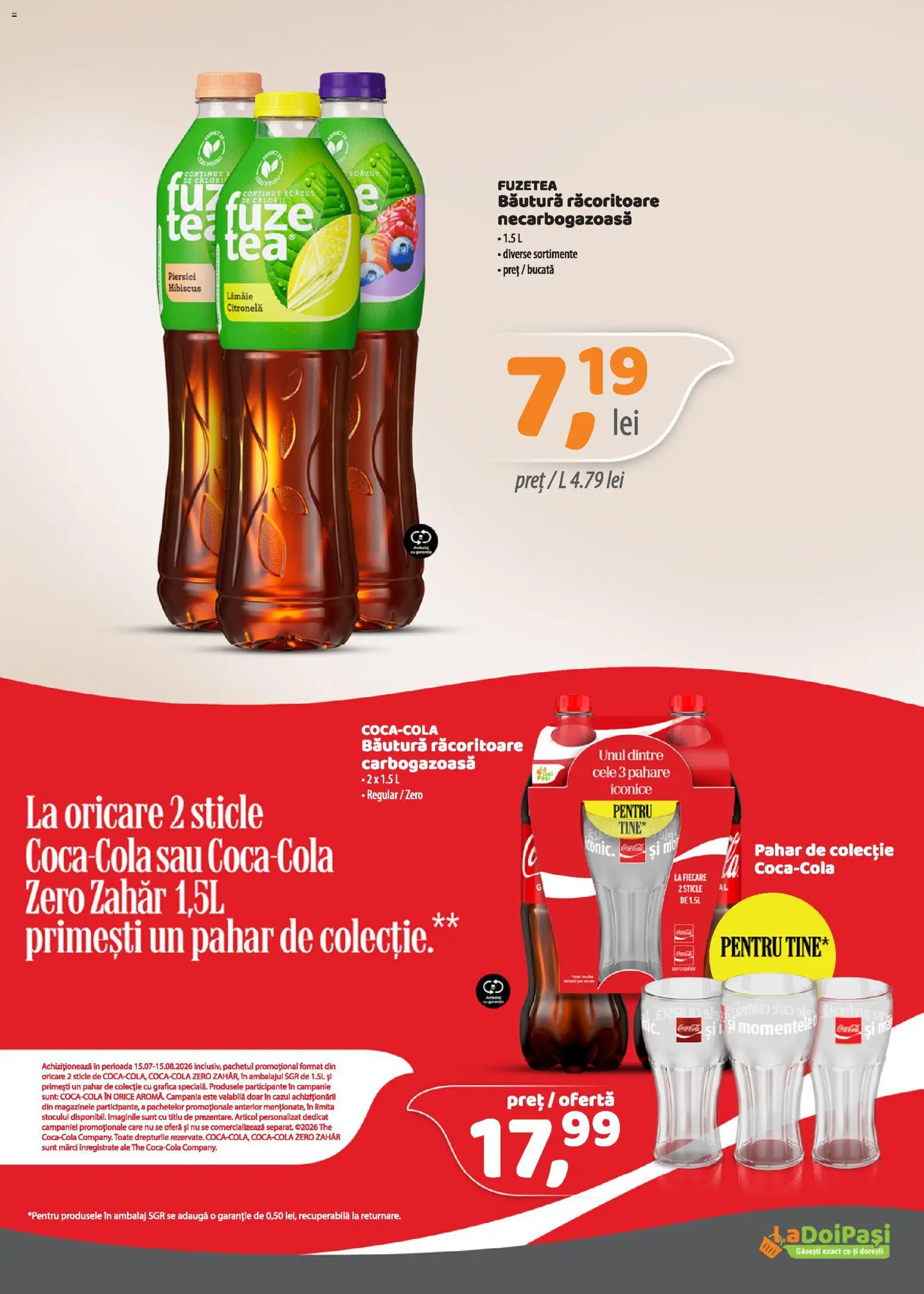 Catalog LaDoiPași 16 - 30 Iulie 2026 | Pagina 8 | Produse: Pahare, Amerikan servis, Zahăr, Lămâie
