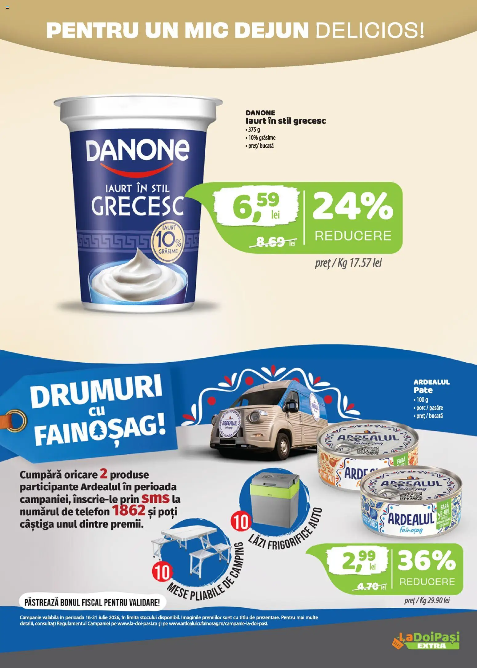 Catalog LaDoiPași 16 - 30 Iulie 2026 | Pagina 2 | Produse: Telefon, Pate, Iaurt