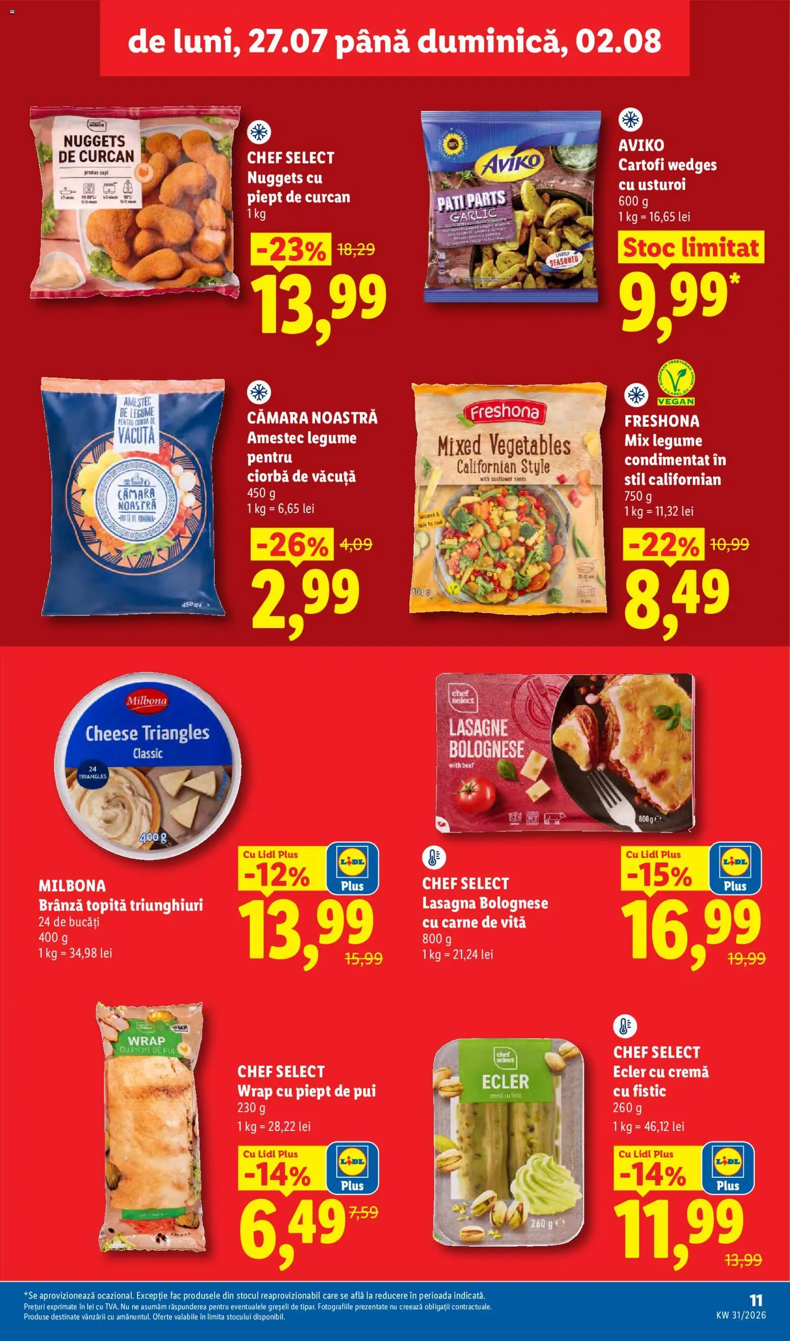 Catalog LIDL 27 Iulie - 1 August 2026 | Pagina 11 | Produse: Hacıyatmaz Kedi Oyuncağı, Cremă, Fistic, Legume