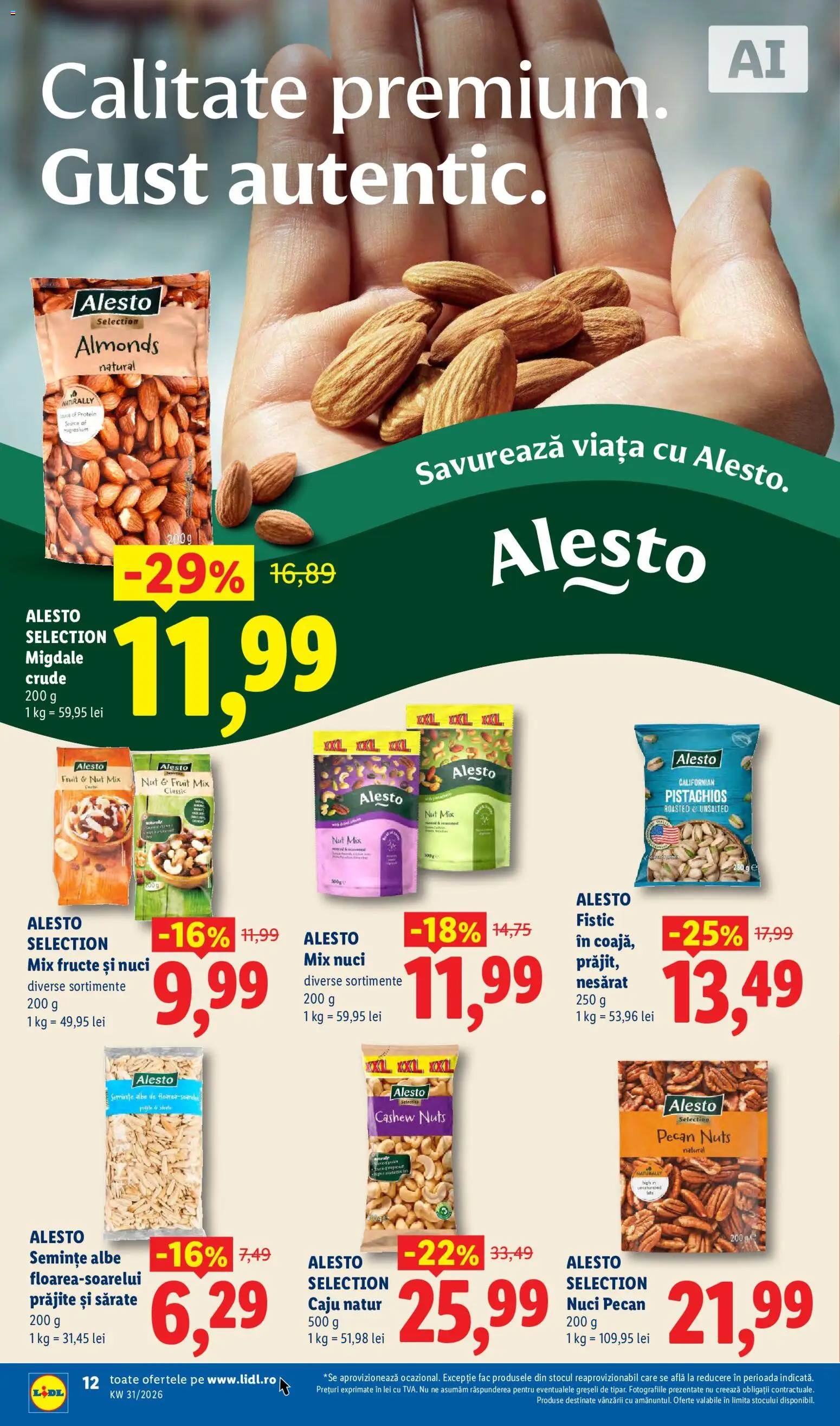 Catalog LIDL 27 Iulie - 1 August 2026 | Pagina 12 | Produse: Mix fructe, Caju, Fistic, Fructe