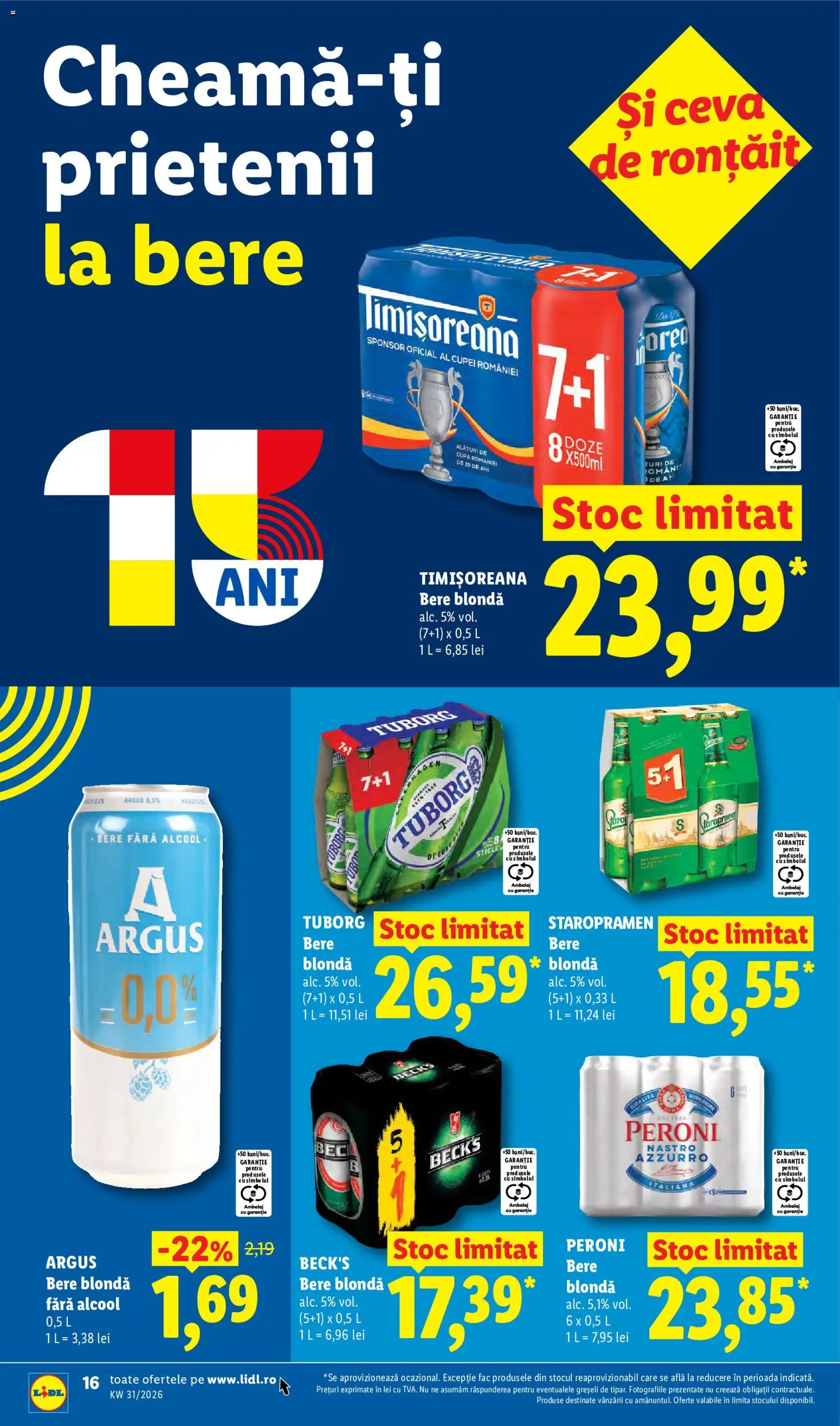 Catalog LIDL 27 Iulie - 1 August 2026 | Pagina 16 | Produse: Bere