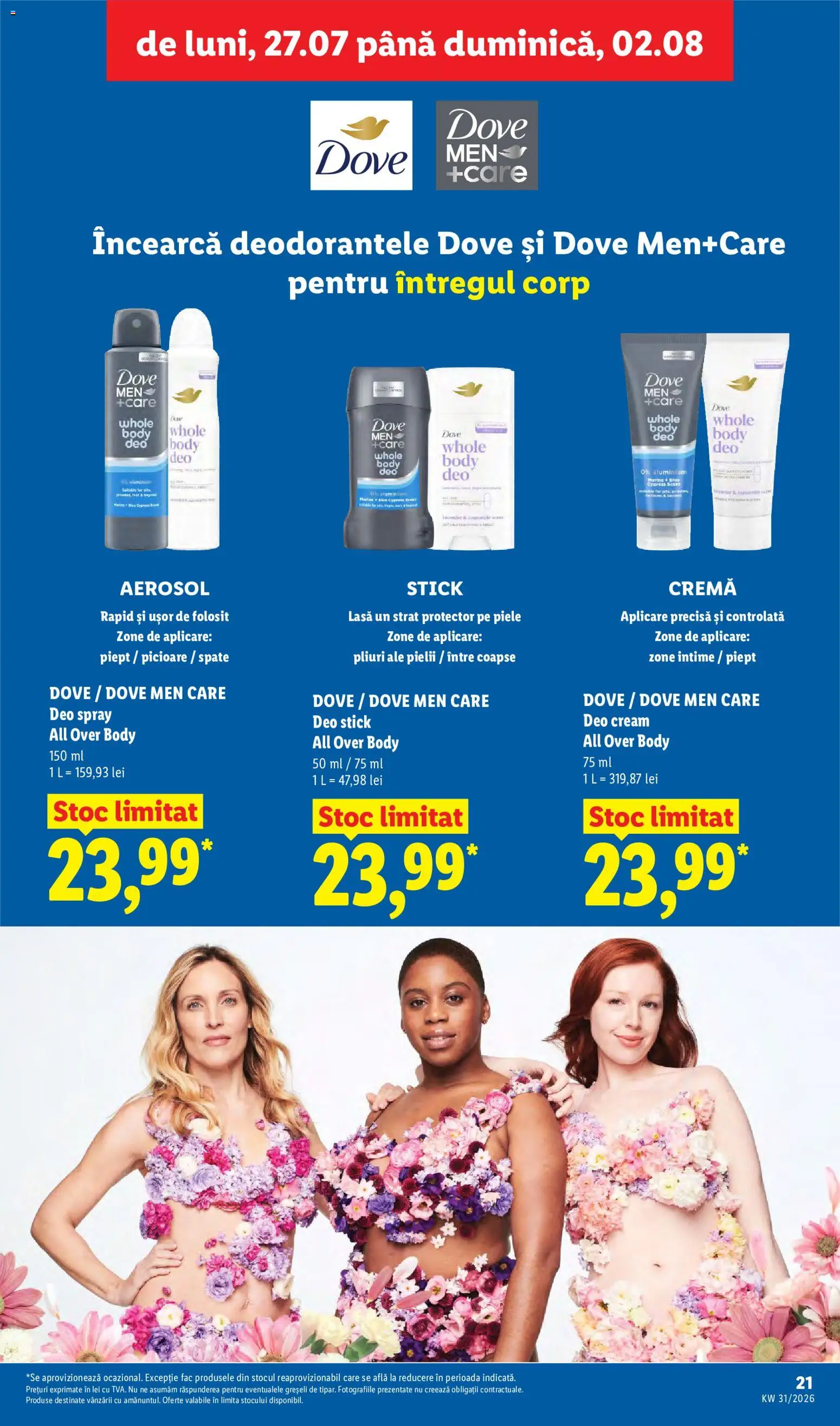 Catalog LIDL 27 Iulie - 1 August 2026 | Pagina 21 | Produse: Body, Cremă, Deodorant