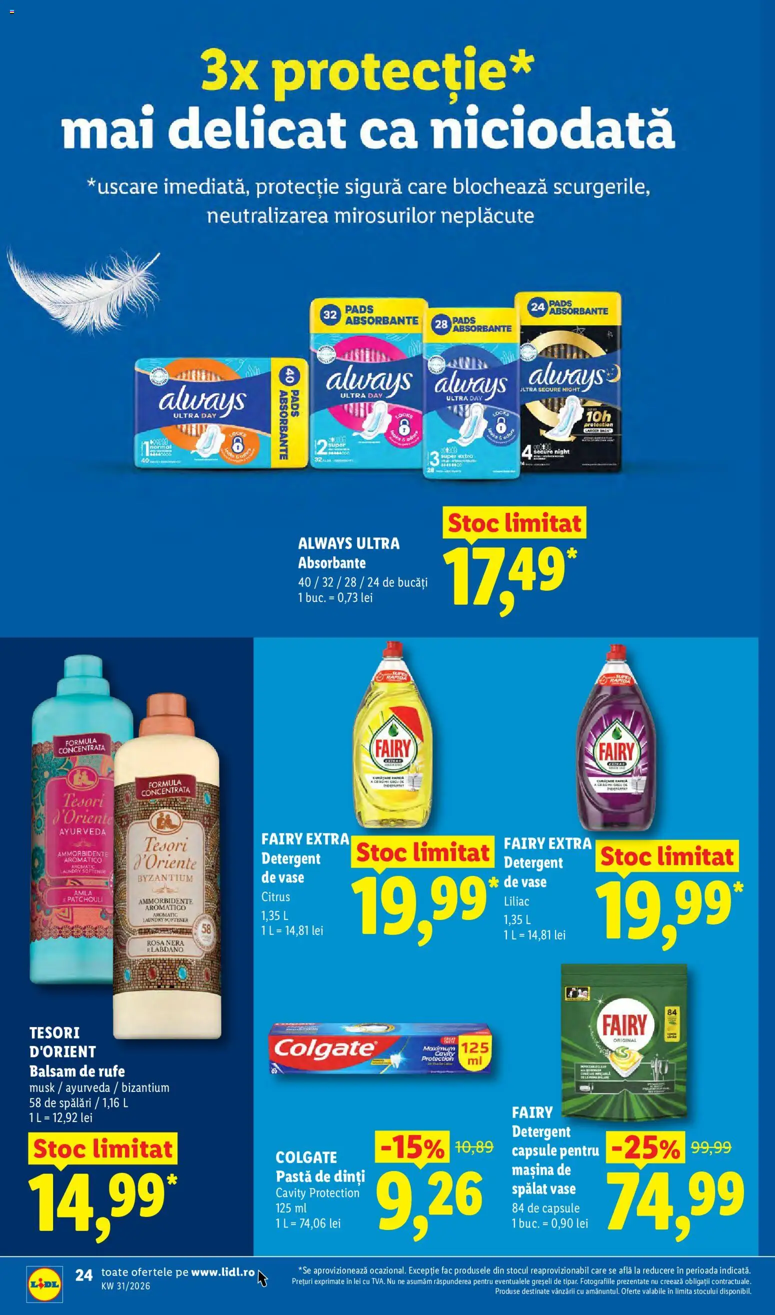 Catalog LIDL 27 Iulie - 1 August 2026 | Pagina 24 | Produse: Mașină De Spălat, Balsam, Balsam de rufe, Capsule pentru mașina de spălat