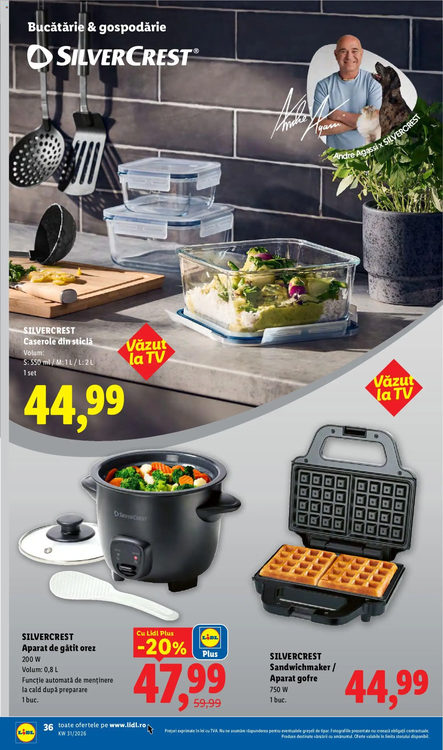 Catalog LIDL 27 Iulie - 1 August 2026 | Pagina 36 | Produse: Sandwichmaker, Bucătărie, Gofre, Orez