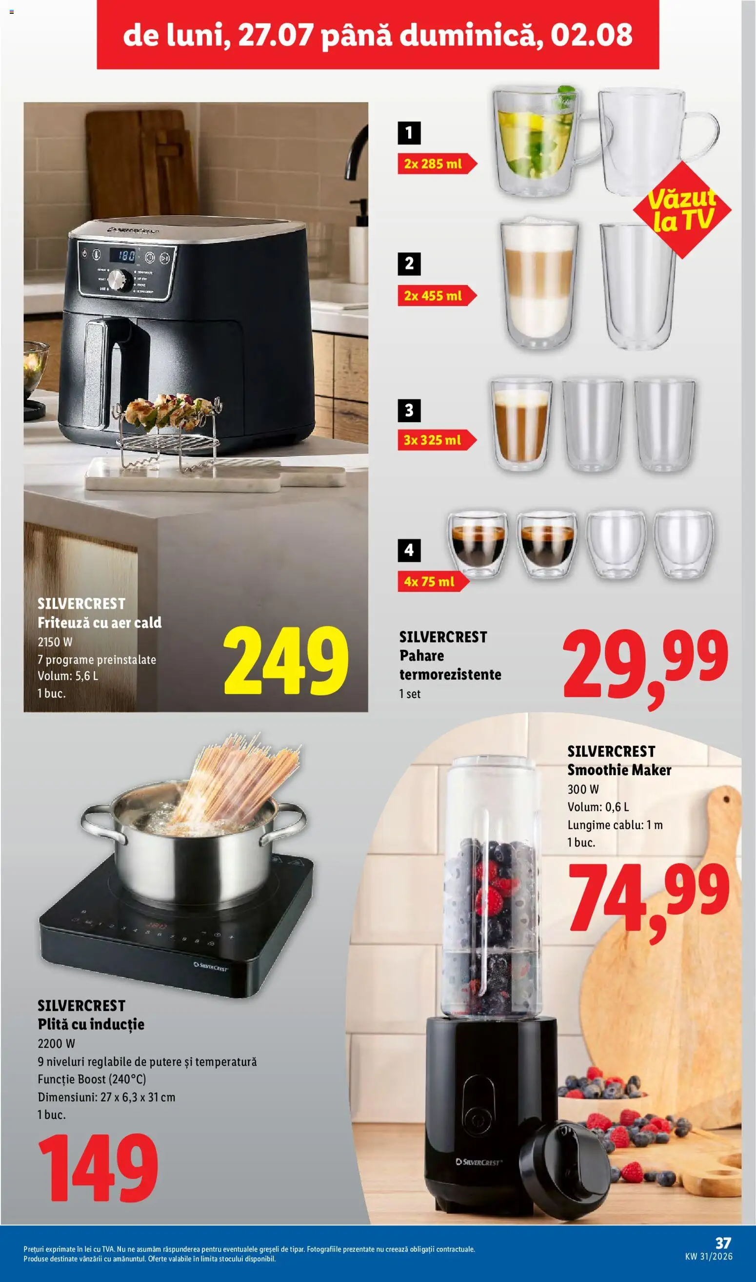 Catalog LIDL 27 Iulie - 1 August 2026 | Pagina 37 | Produse: Ginseng, Plită, Friteuză, Smoothie