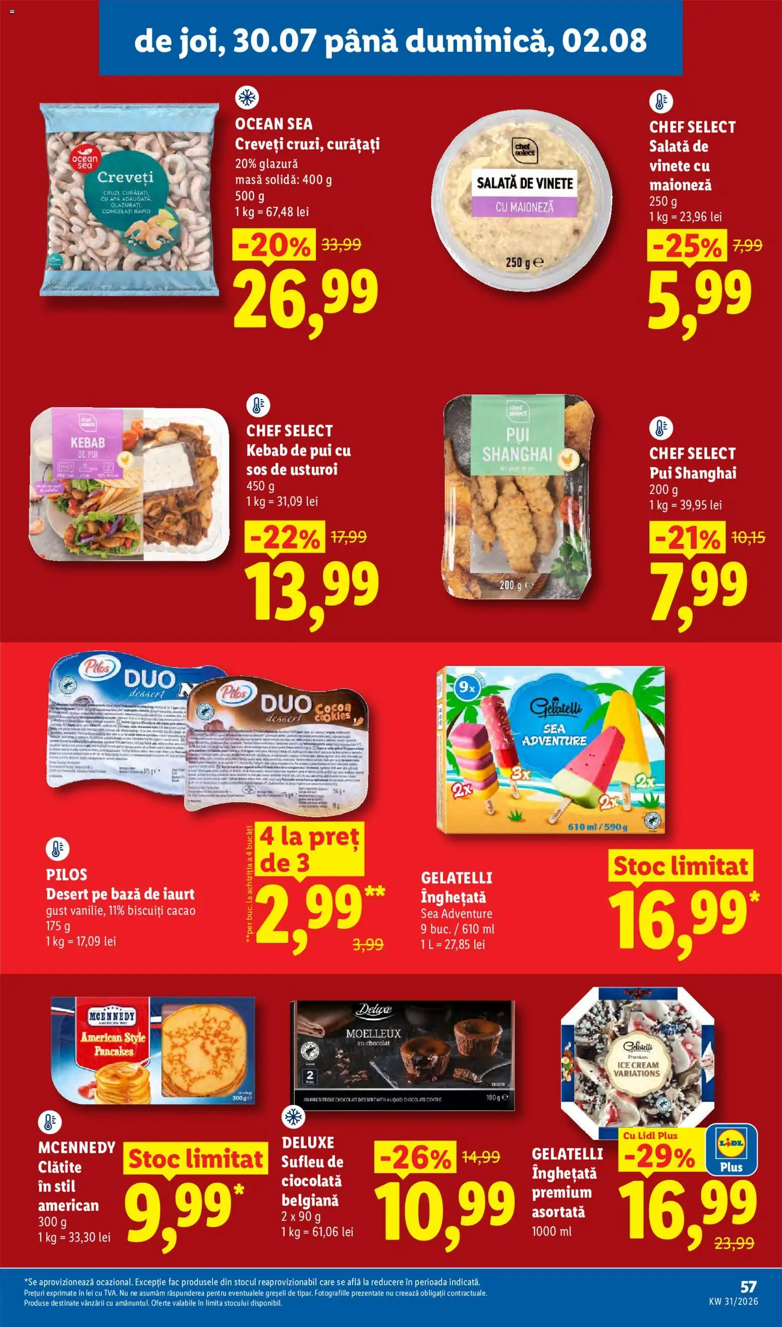 Catalog LIDL 27 Iulie - 1 August 2026 | Pagina 57 | Produse: Toplar, Clătite, Cacao, Maioneză
