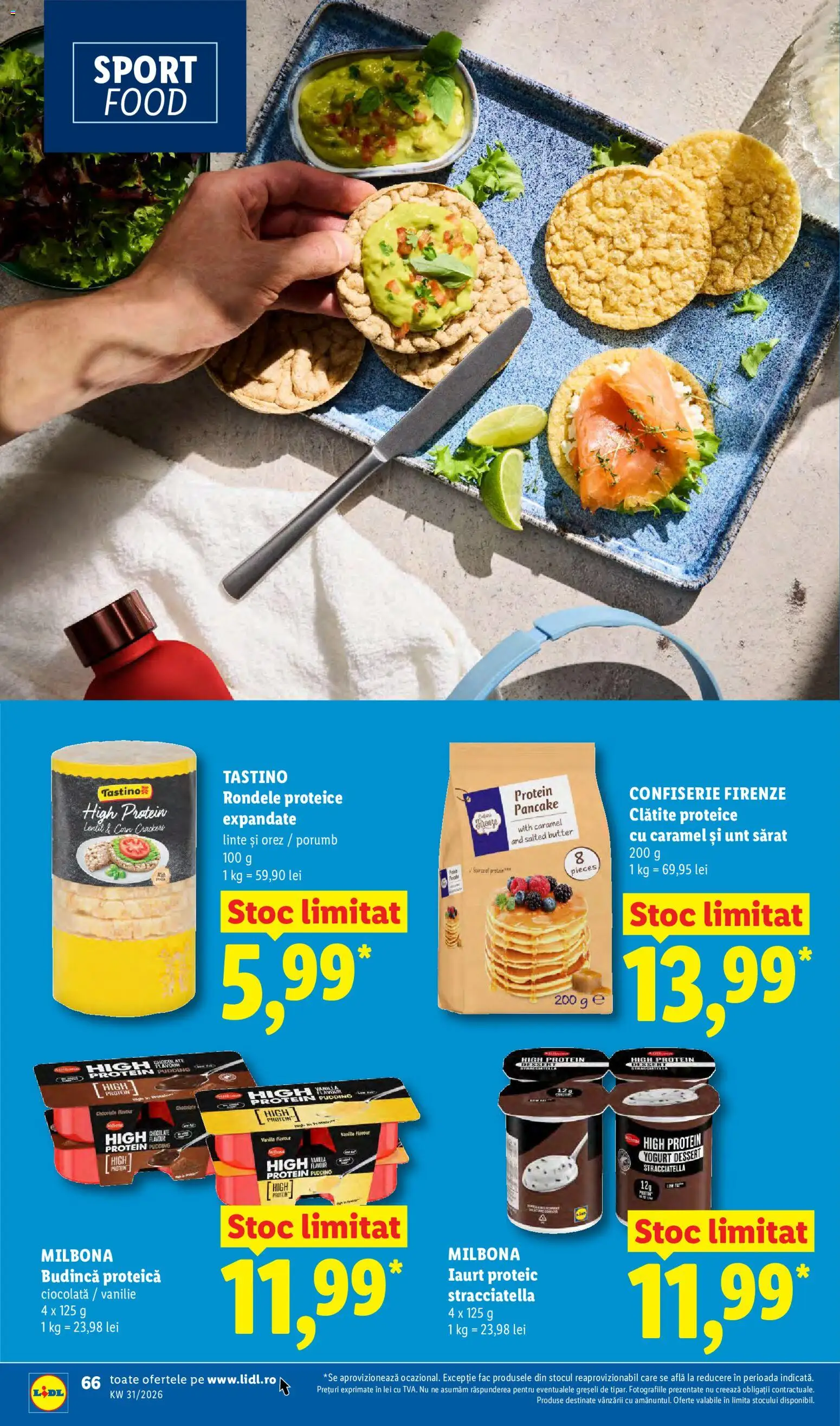 Catalog LIDL 27 Iulie - 1 August 2026 | Pagina 66 | Produse: Unt, Iaurt, Ciocolată, Orez