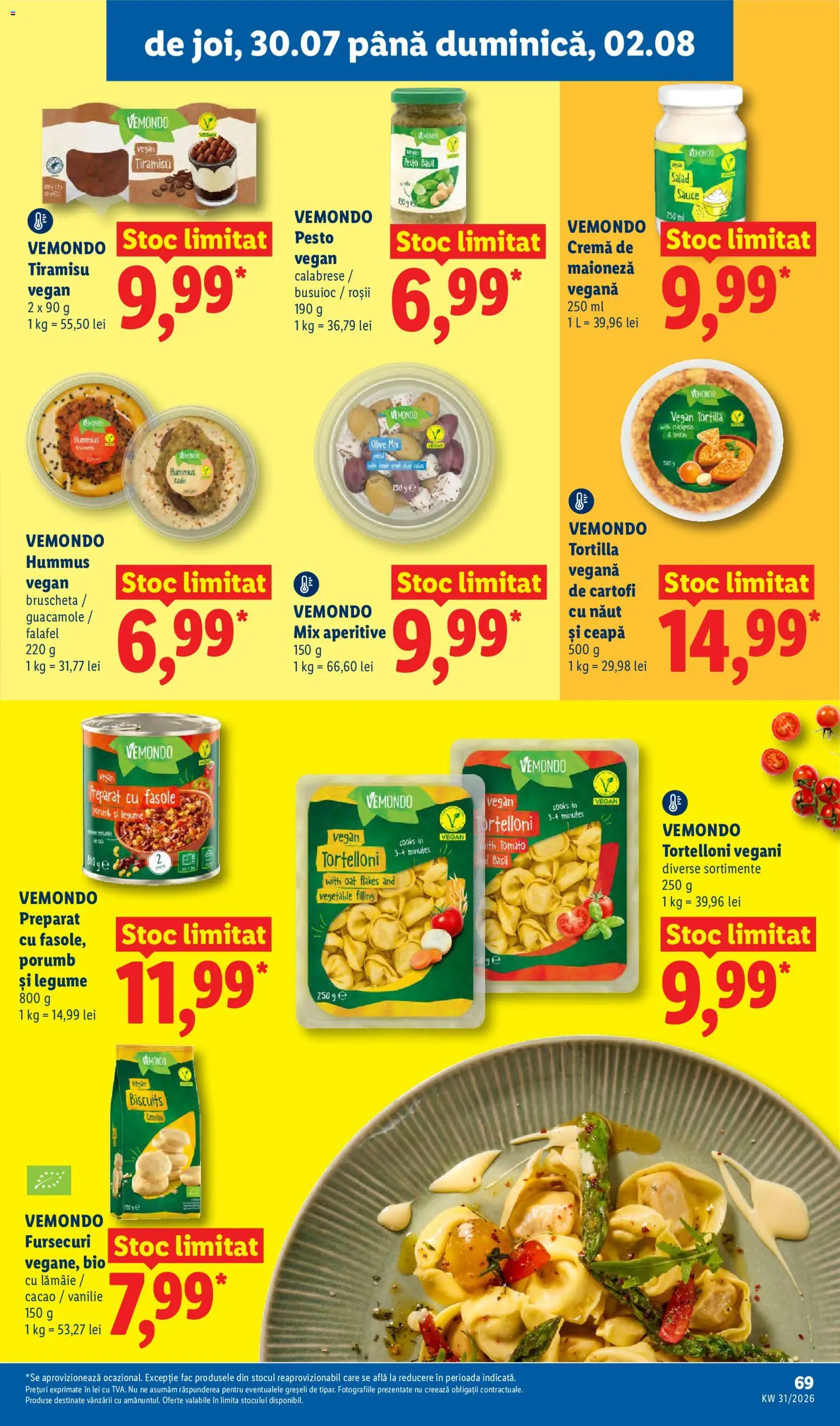 Catalog LIDL 27 Iulie - 1 August 2026 | Pagina 69 | Produse: Şerit ödül, Tiramisu, Porumb, Legume
