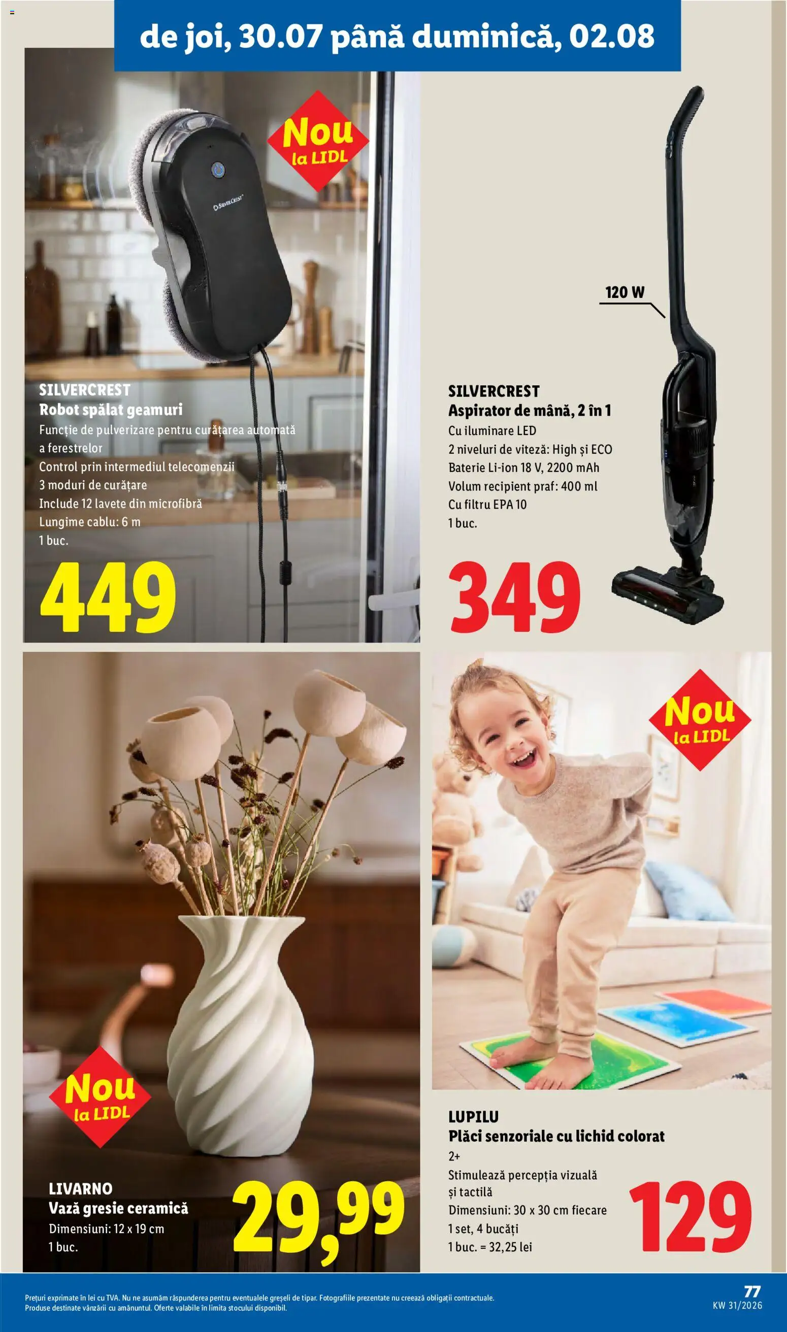Catalog LIDL 27 Iulie - 1 August 2026 | Pagina 77 | Produse: Aspirator, Babak, Baterie, Lavete