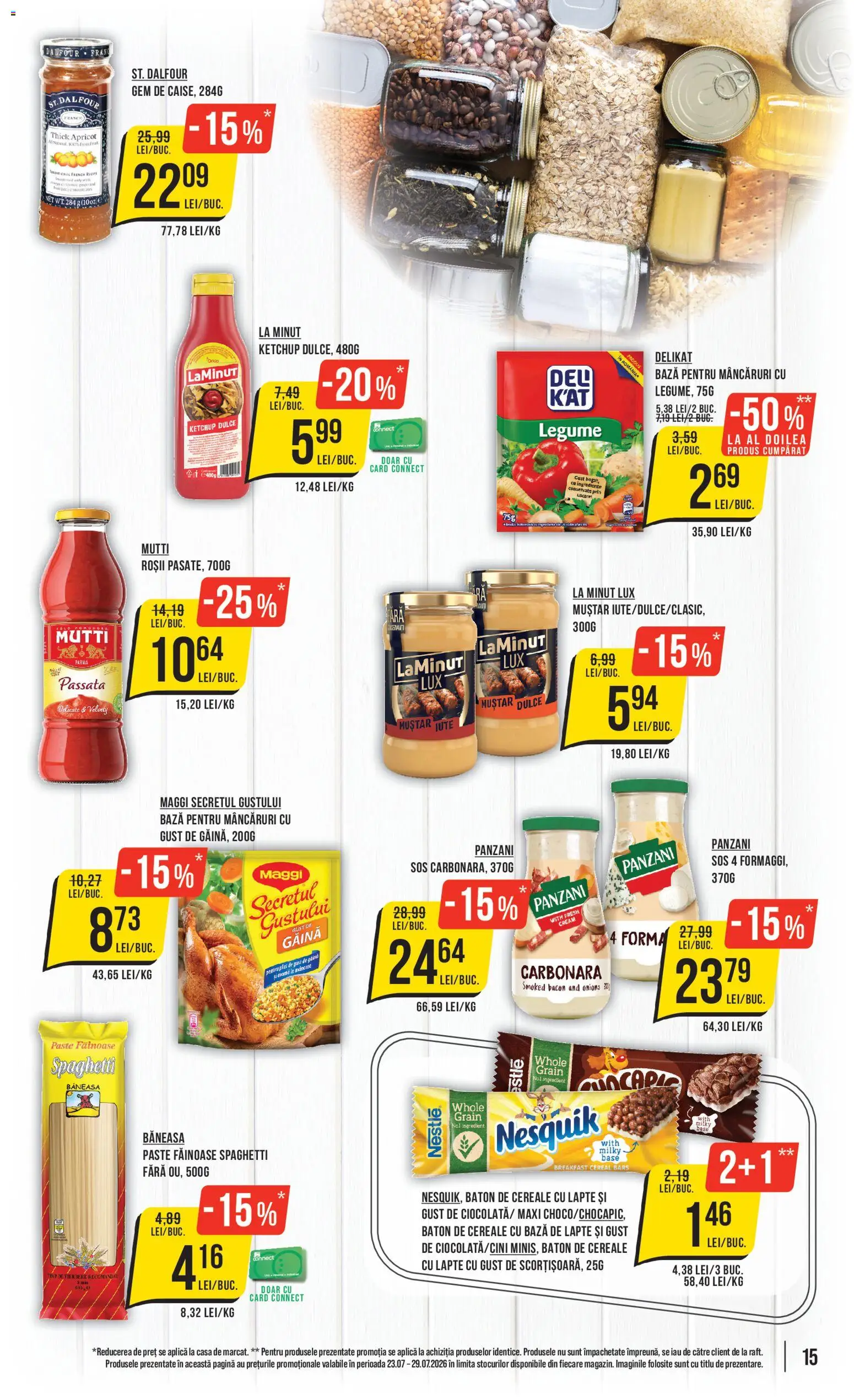 Catalog Mega Image 23 - 28 Iulie 2026 | Pagina 15 | Produse: Cereale, Ketchup, Legume, Sos