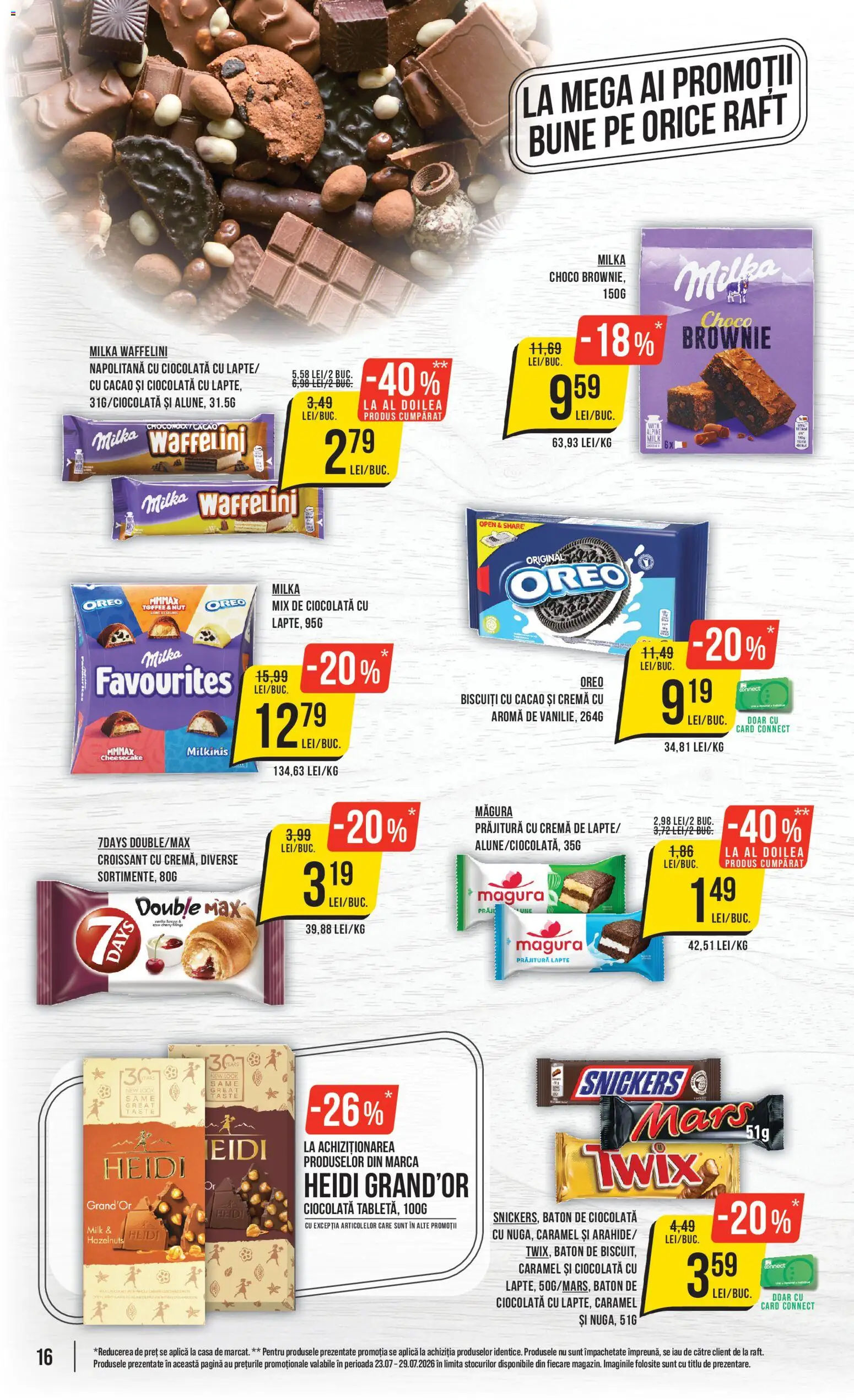 Catalog Mega Image 23 - 28 Iulie 2026 | Pagina 16 | Produse: Lapte, Cremă, Cacao, Biscuiți