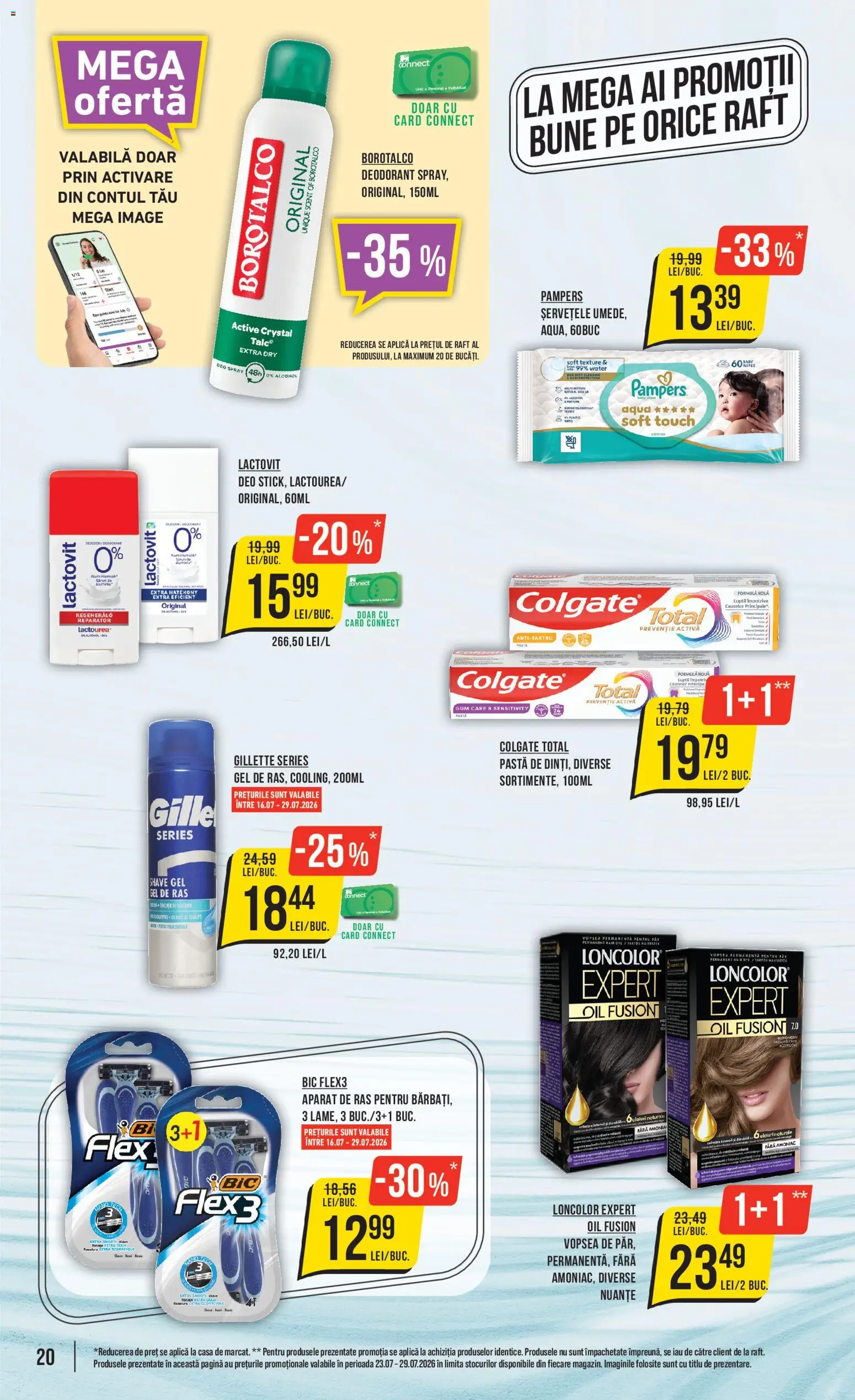 Catalog Mega Image 23 - 28 Iulie 2026 | Pagina 20 | Produse: Pepino, Aparat De Ras, Vopsea, Raft