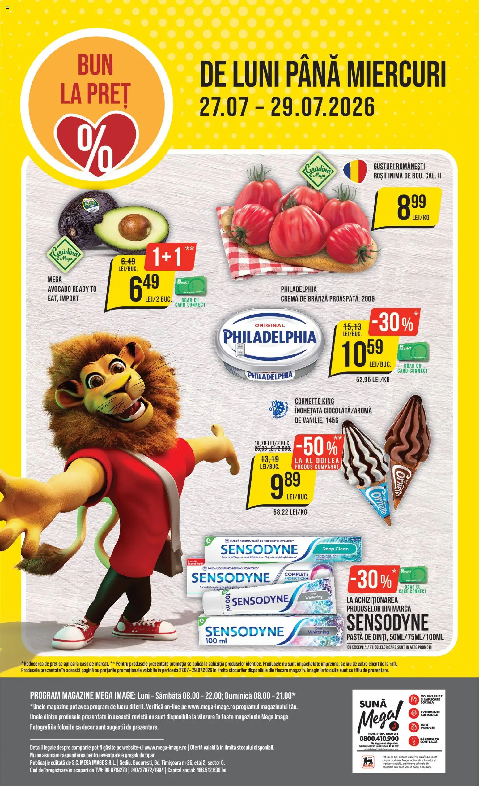 Catalog Mega Image 23 - 28 Iulie 2026 | Pagina 24 | Produse: Brânză, Cremă, Cremă de brânză, Înghețată