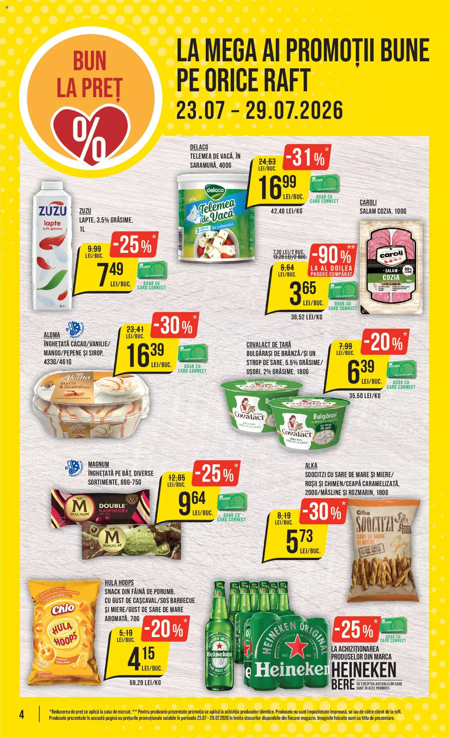 Catalog Mega Image 23 - 28 Iulie 2026 | Pagina 4 | Produse: Făină, Roșii, Înghețată, Porumb