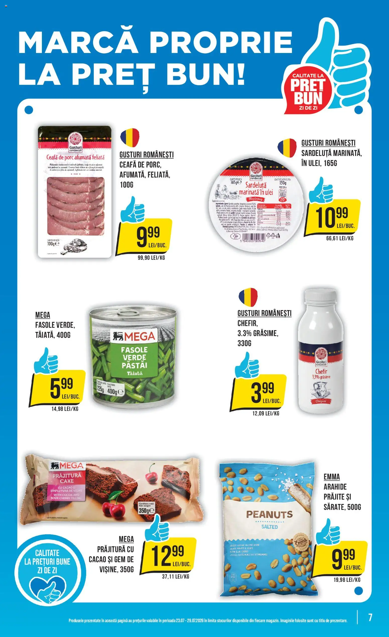 Catalog Mega Image 23 - 28 Iulie 2026 | Pagina 7 | Produse: Prăjitură, Arahide, Cacao, Sare