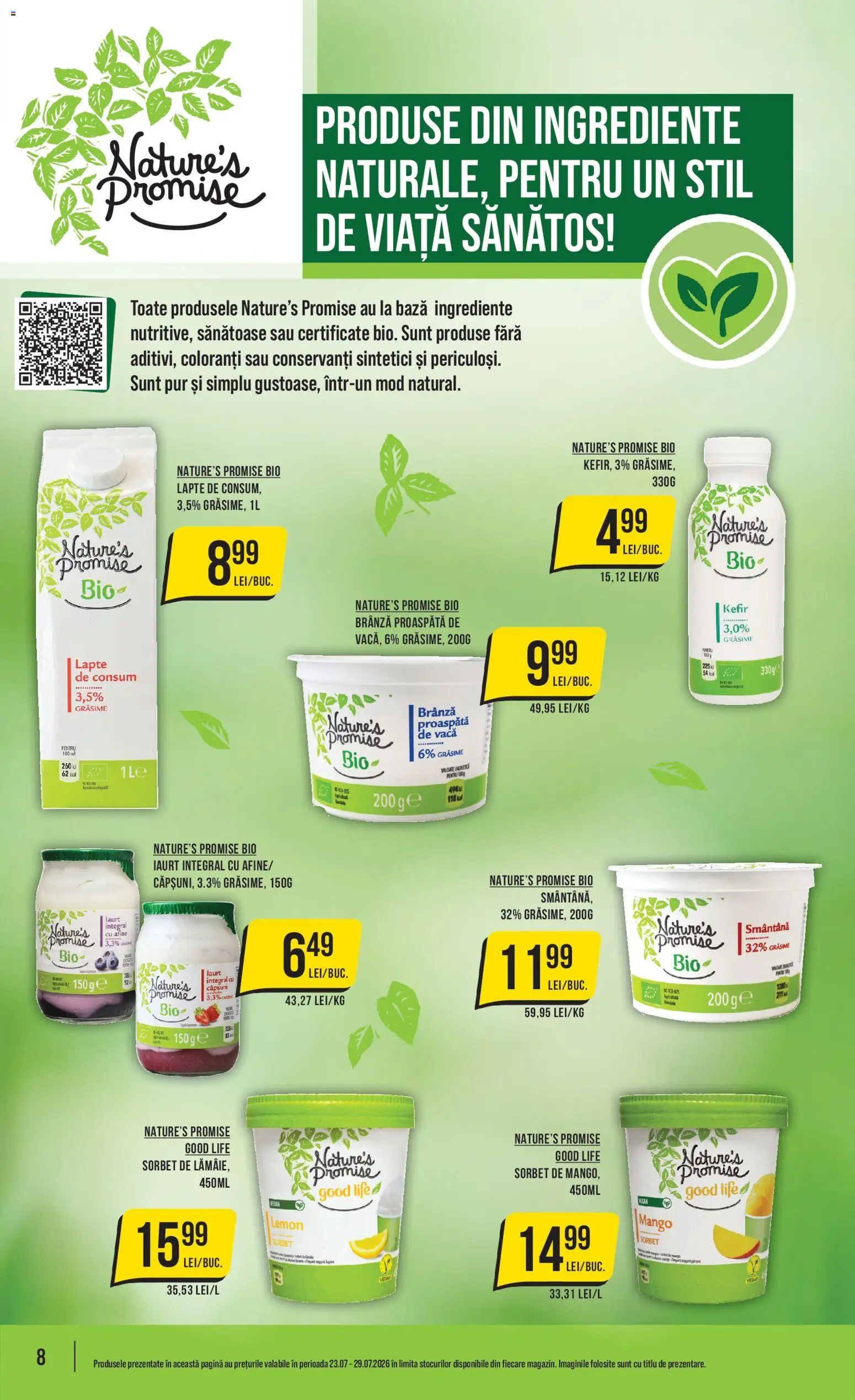 Catalog Mega Image 23 - 28 Iulie 2026 | Pagina 8 | Produse: Lapte, Brânză, Iaurt, Lămâie