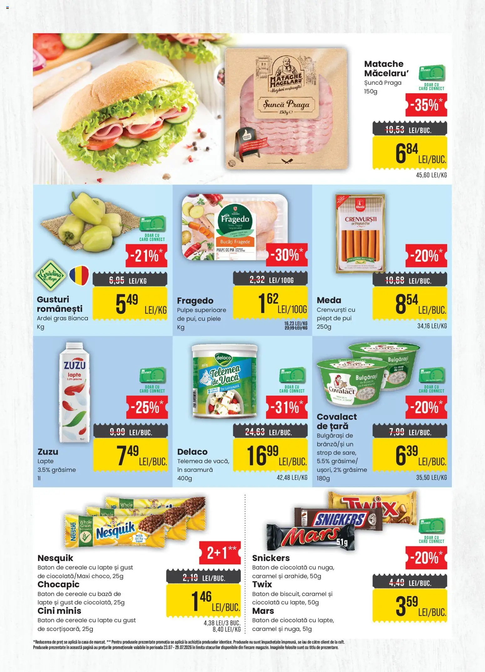Catalog Mega Image 23 - 28 Iulie 2026 | Pagina 2 | Produse: Lapte, Ciocolată, Cereale, Smântână