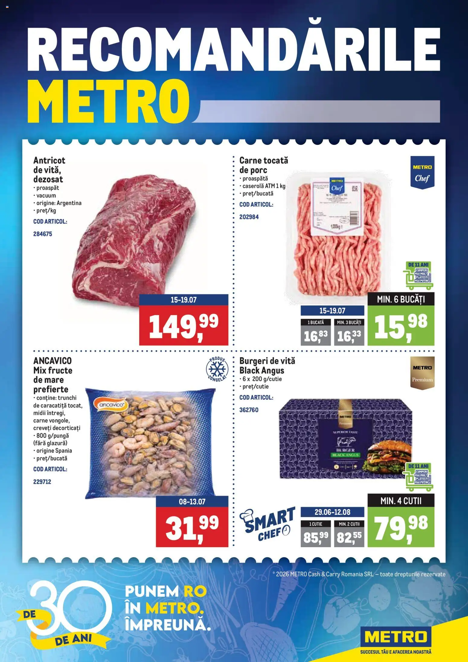 Catalog METRO 20 - 25 Iulie 2026 | Pagina 1 | Produse: Cutie, Mix fructe, Carne tocată, Fructe
