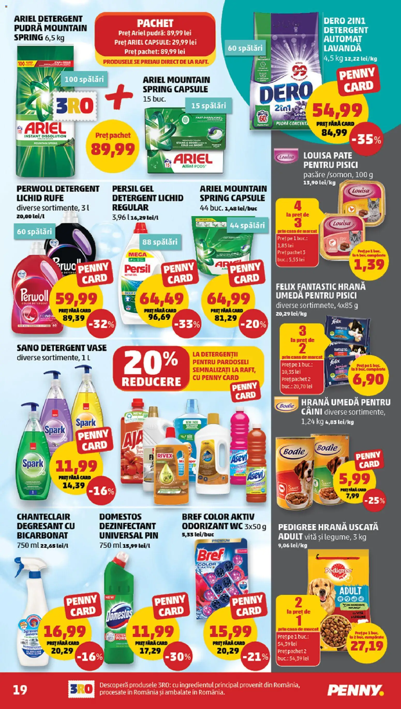 Catalog PENNY Market 22 - 27 Iulie 2026 | Pagina 19 | Produse: Kedi Ödül Oyuncakları, Pate, Pudră, Detergent
