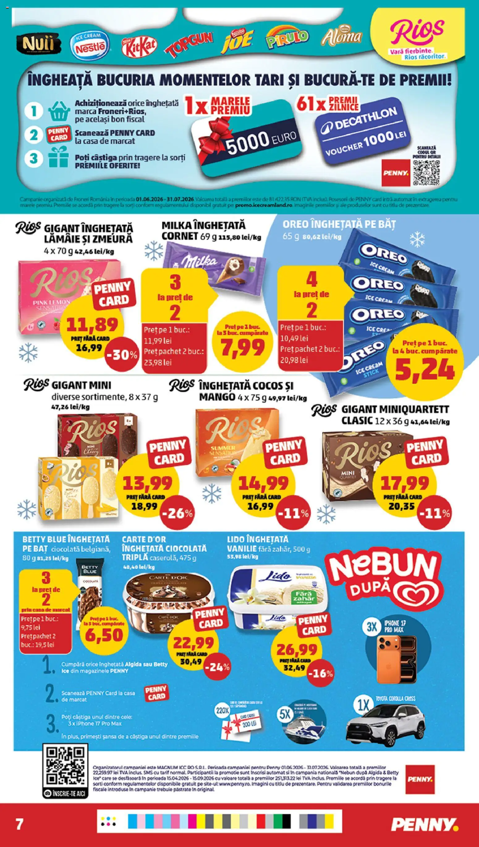 Catalog PENNY Market 22 - 27 Iulie 2026 | Pagina 7 | Produse: Zmeură, Înghețată, Zahăr, Lămâie