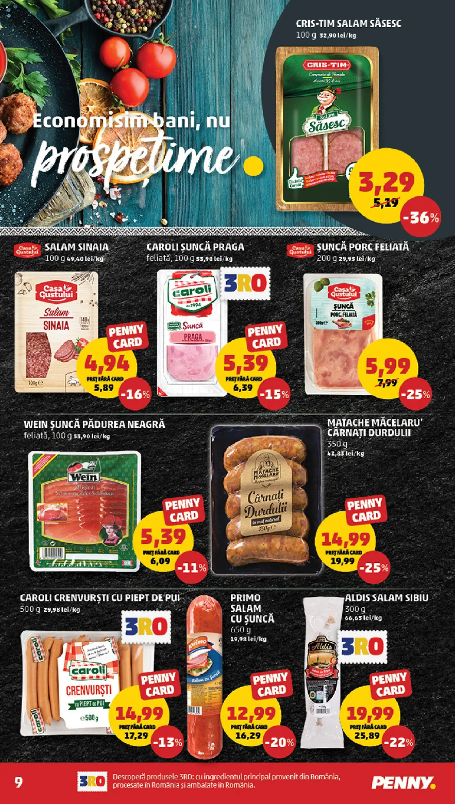 Catalog PENNY Market 22 - 27 Iulie 2026 | Pagina 9 | Produse: Hacıyatmaz Kedi Oyuncağı, Crenvurști, Salam, Șuncă