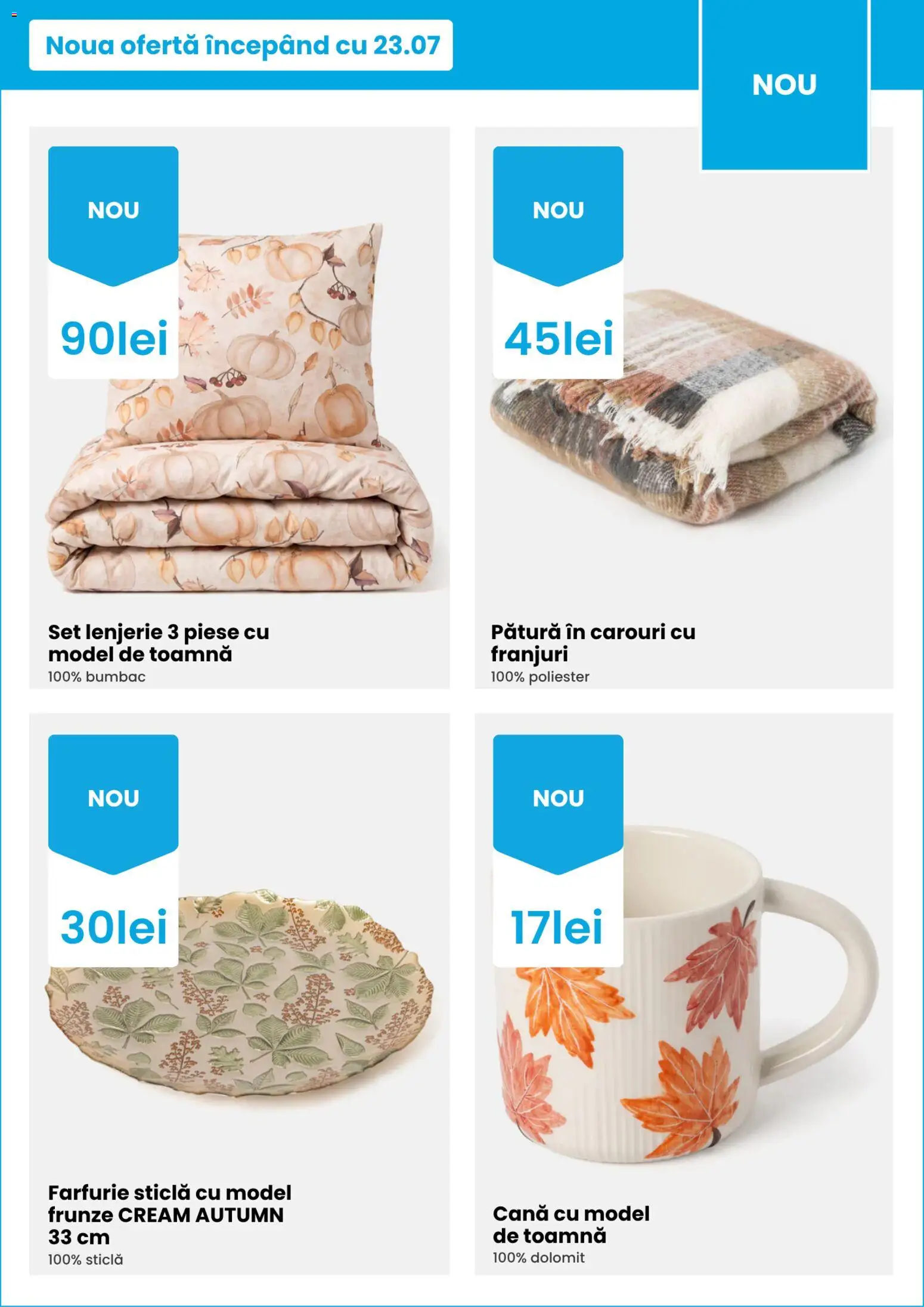Catalog Pepco 23 - 28 Iulie 2026 | Pagina 5 | Produse: Pătură, Farfurie