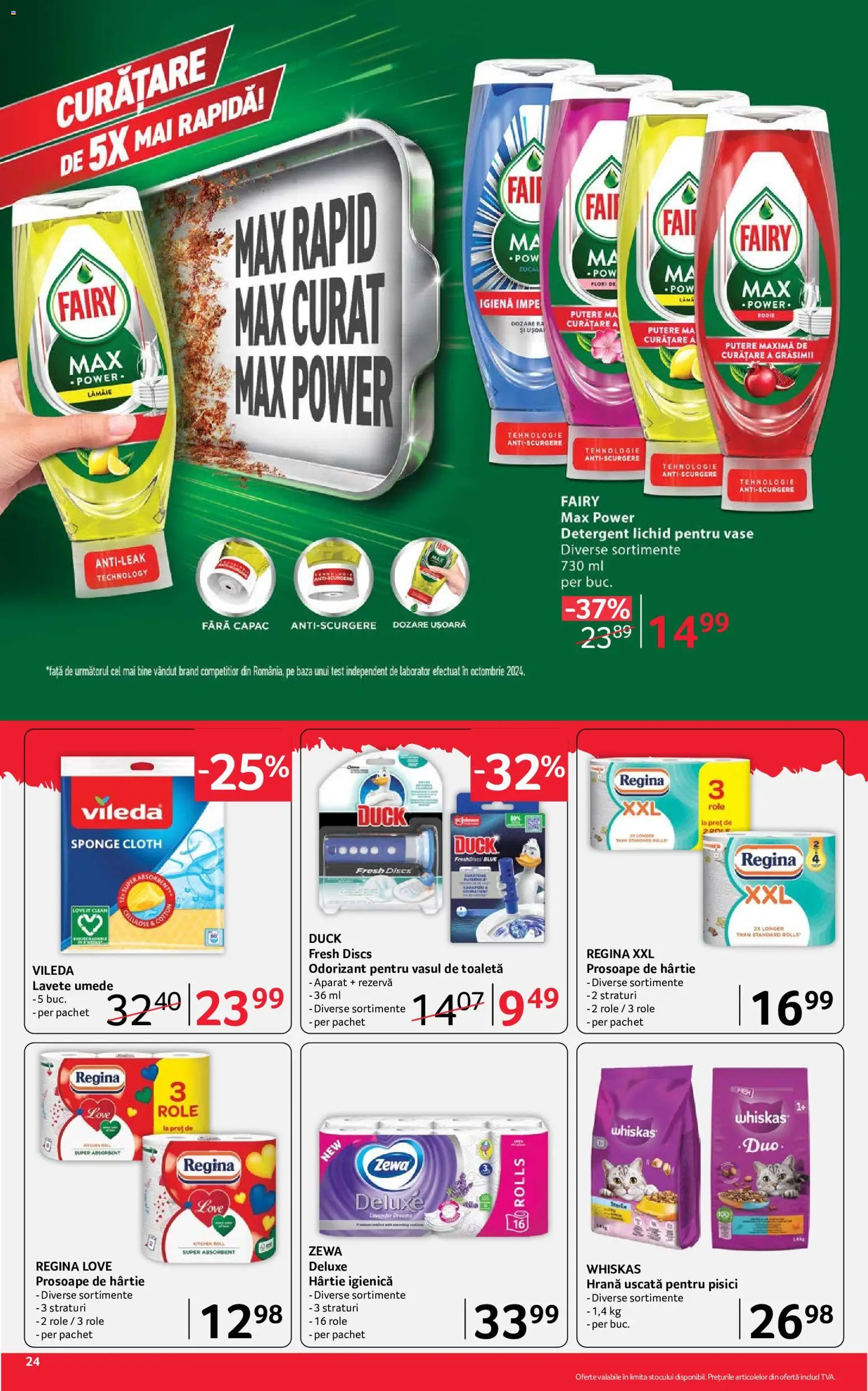 Catalog Selgros 24 Iulie - 5 August 2026 | Pagina 24 | Produse: Role, Toaletă, Detergent, Lavete