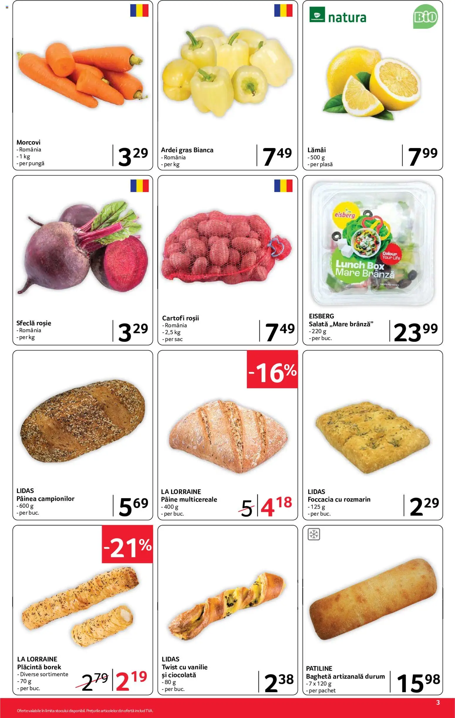 Catalog Selgros 24 Iulie - 5 August 2026 | Pagina 3 | Produse: Ardei, Plăcintă, Morcovi, Cartofi