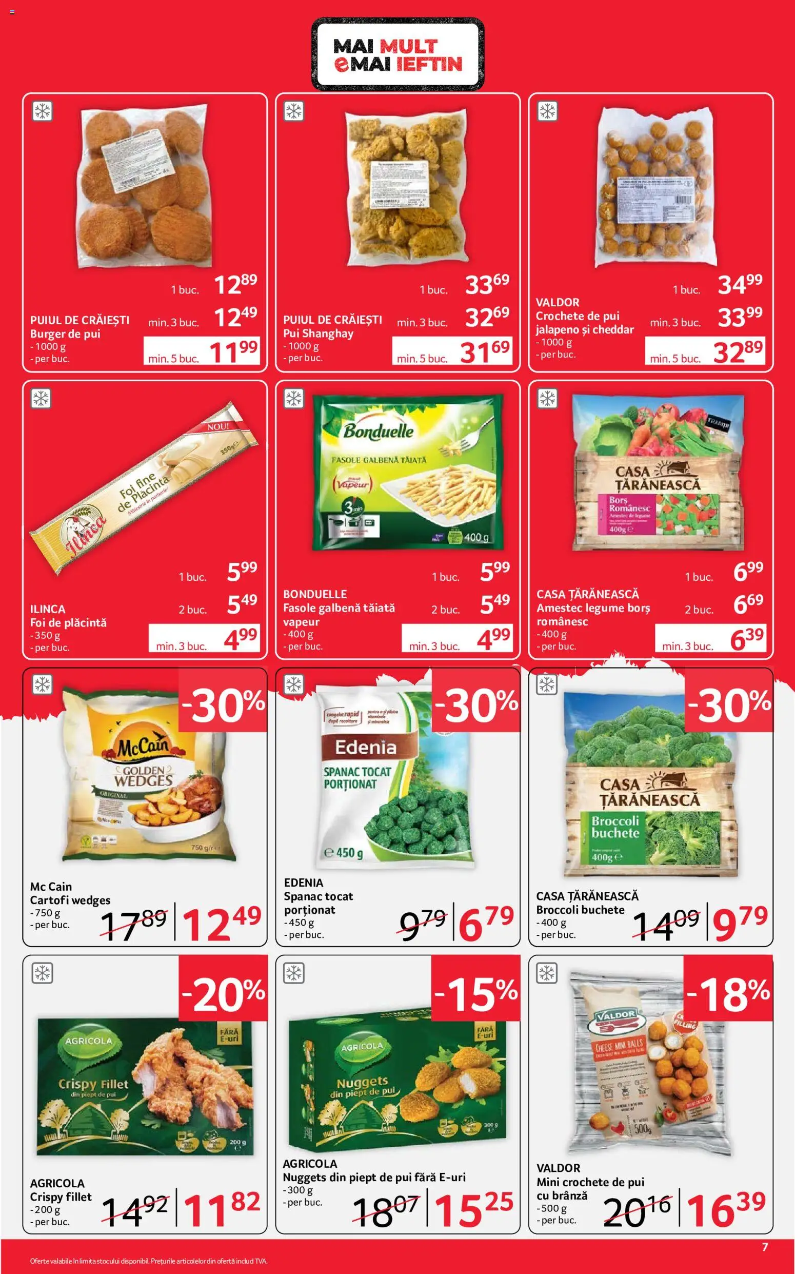 Catalog Selgros 24 Iulie - 5 August 2026 | Pagina 7 | Produse: Borș, Plăcintă, Burger, Cartofi