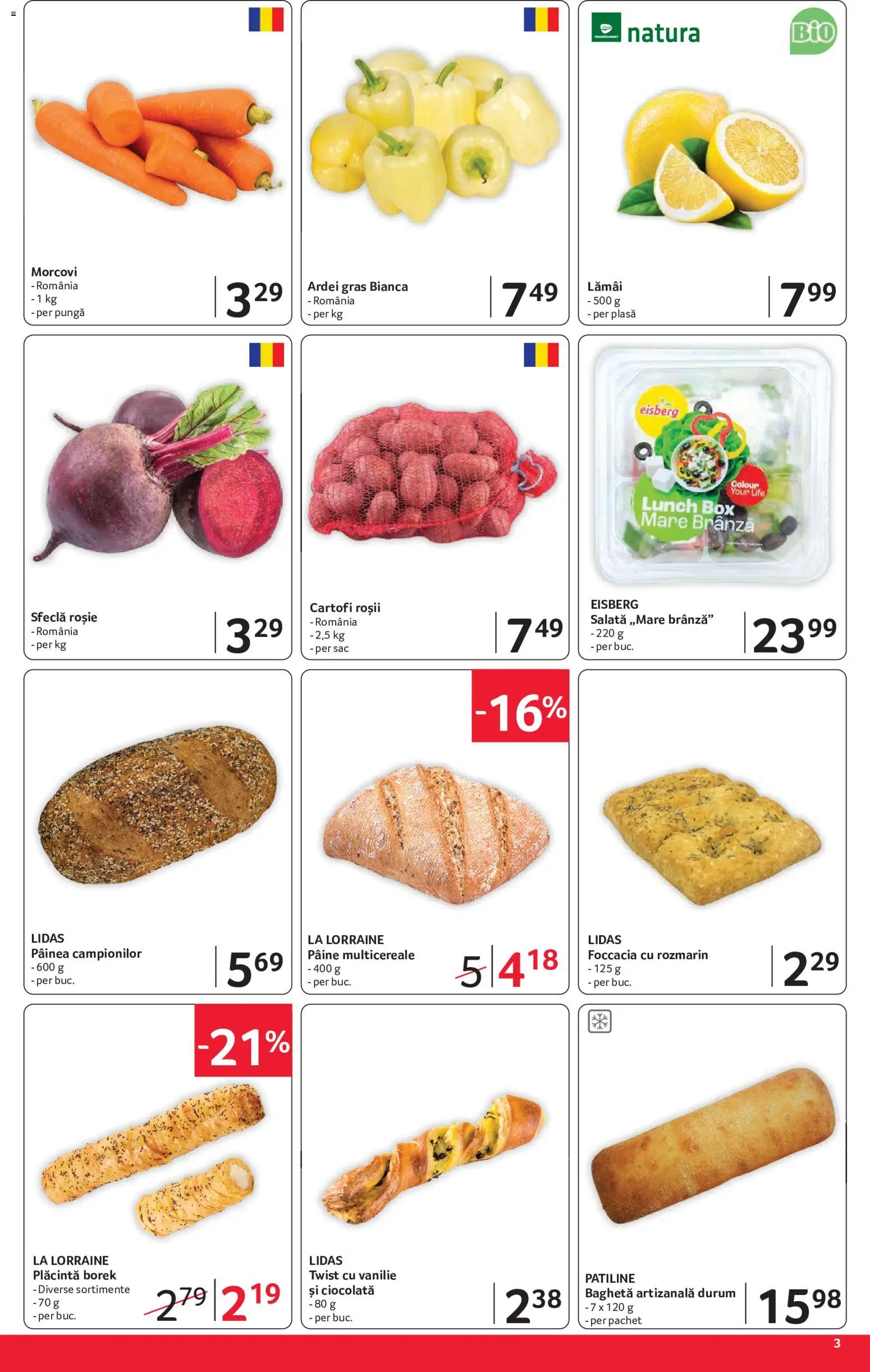 Catalog Selgros 24 Iulie - 5 August 2026 | Pagina 3 | Produse: Ardei, Pâine, Ciocolată, Morcovi