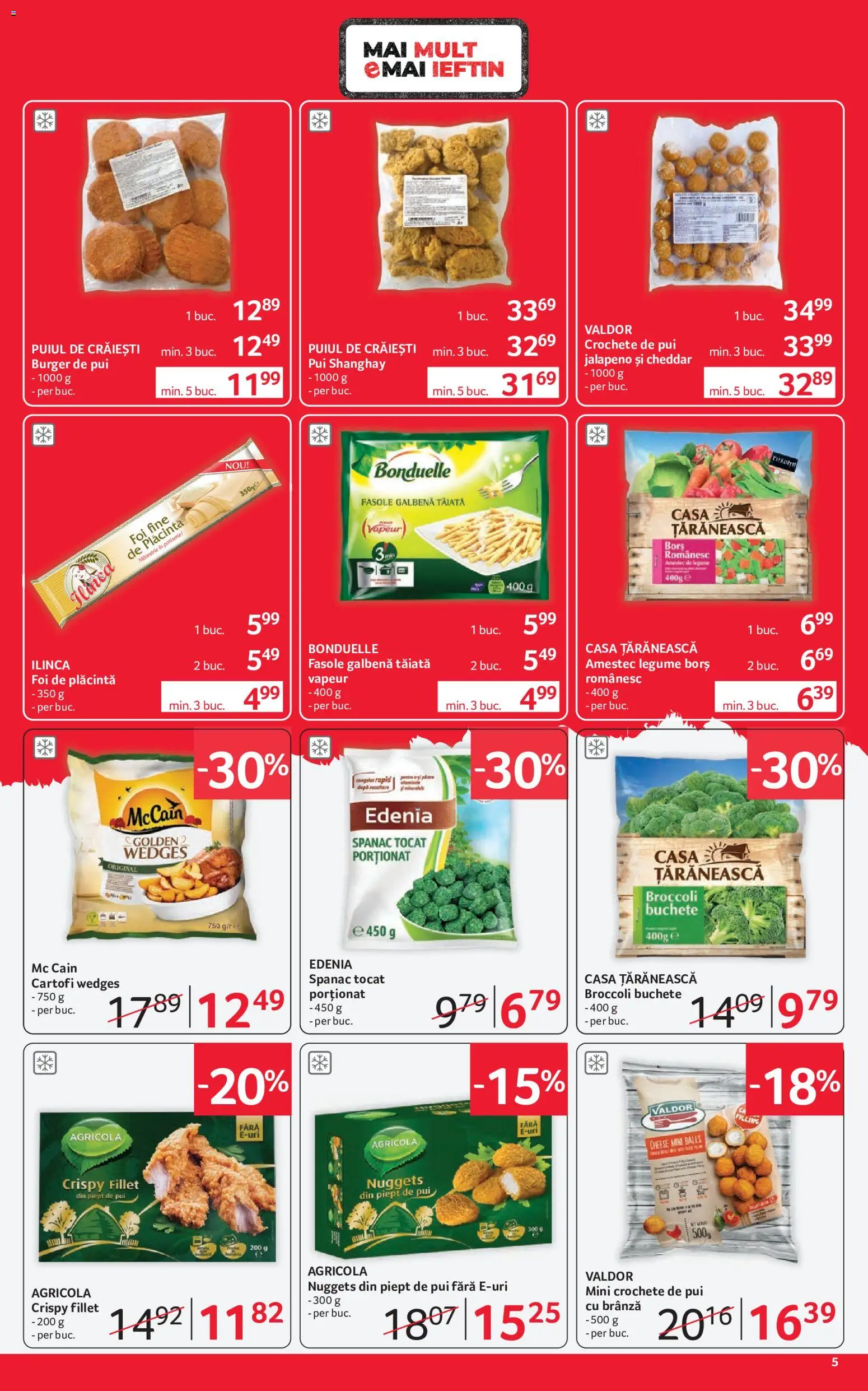 Catalog Selgros 24 Iulie - 5 August 2026 | Pagina 5 | Produse: Hacıyatmaz Kedi Oyuncağı, Borș, Plăcintă, Burger