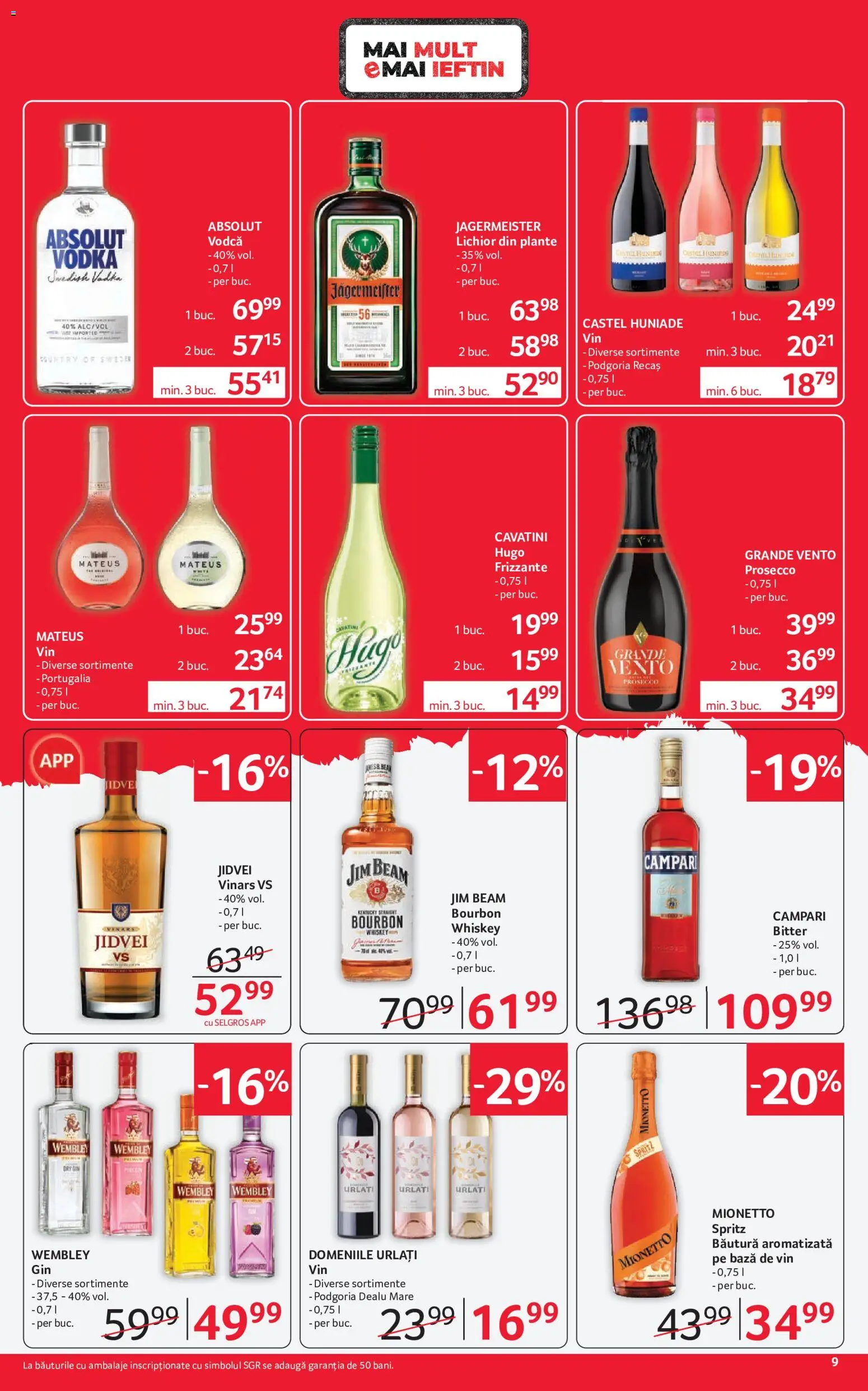 Catalog Selgros 24 Iulie - 5 August 2026 | Pagina 9 | Produse: Su ısıtıcı, Prosecco, Bourbon, Whiskey
