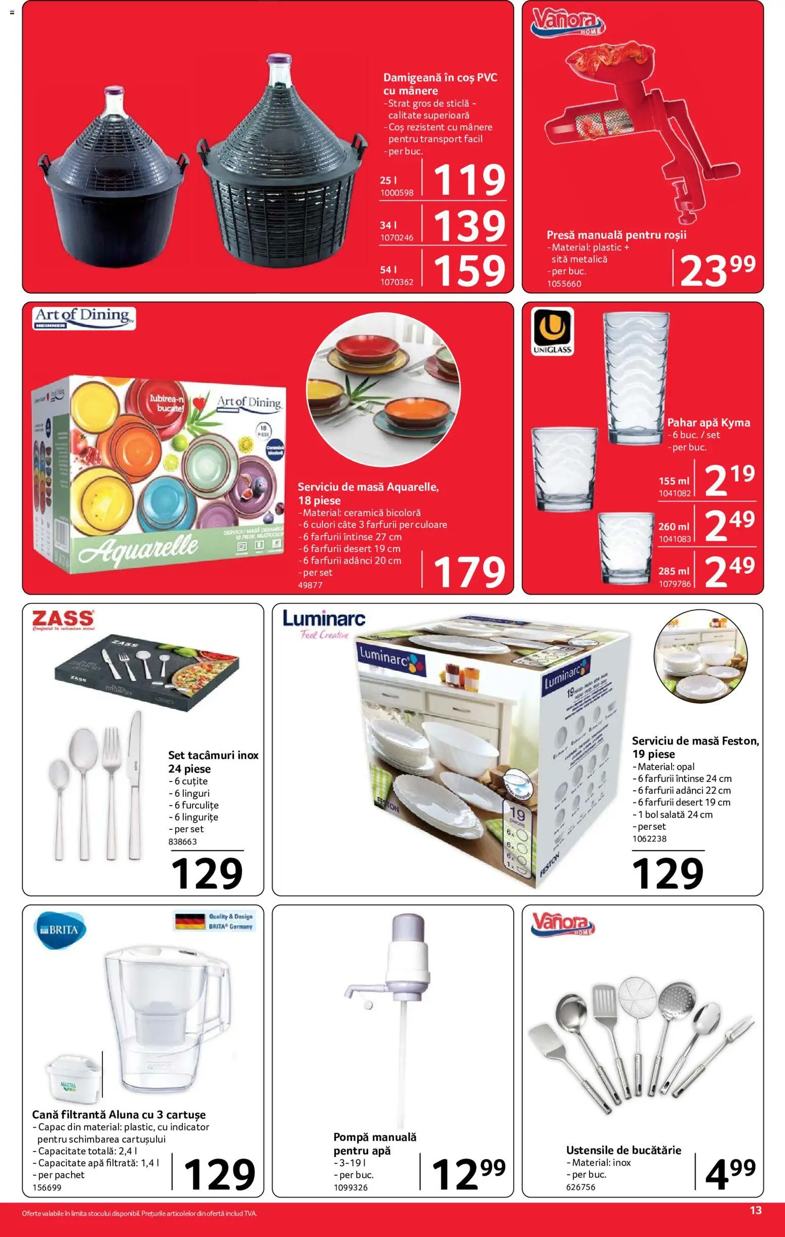 Catalog Selgros 24 Iulie - 5 August 2026 | Pagina 13 | Produse: Presă, Sită, Coș, Bucătărie