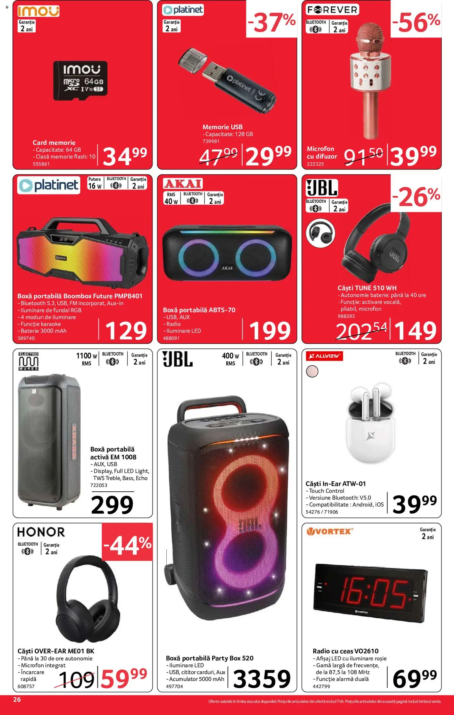 Catalog Selgros 24 Iulie - 5 August 2026 | Pagina 26 | Produse: Memorie, Microfon, Usb, Baterie
