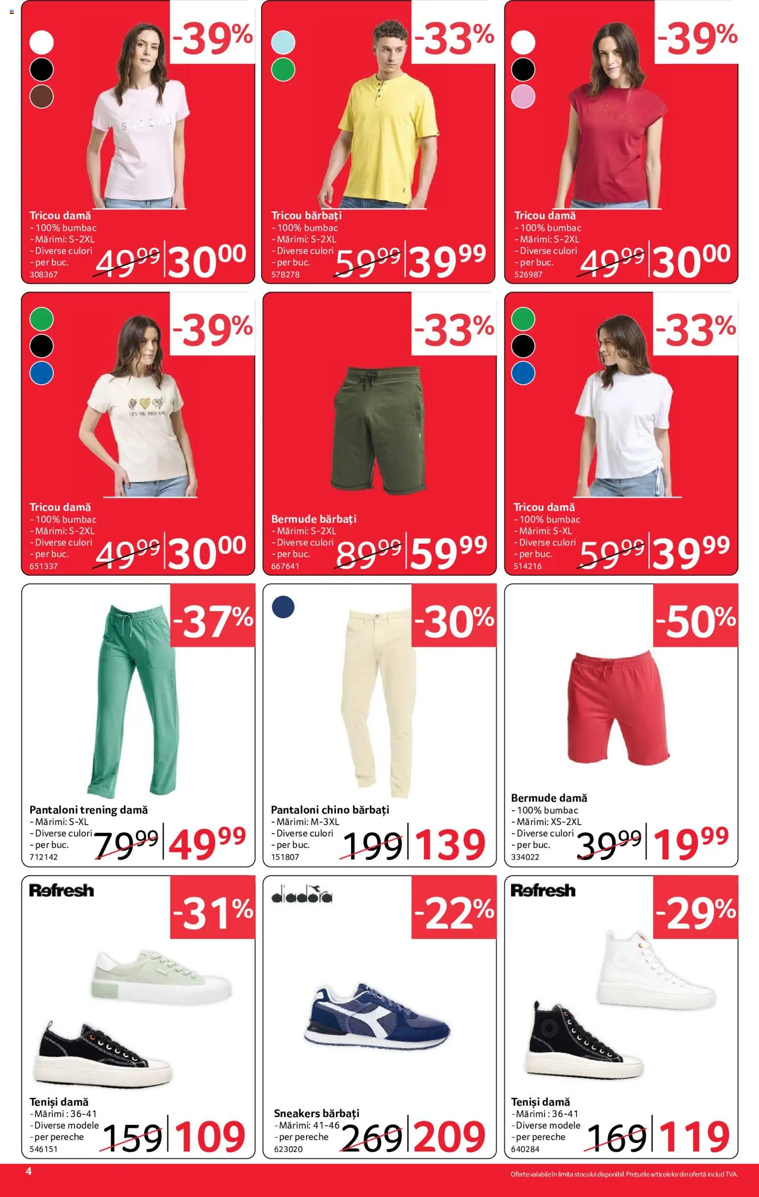 Catalog Selgros 24 Iulie - 5 August 2026 | Pagina 4 | Produse: Trening, Teniși, Tricou, Pantaloni