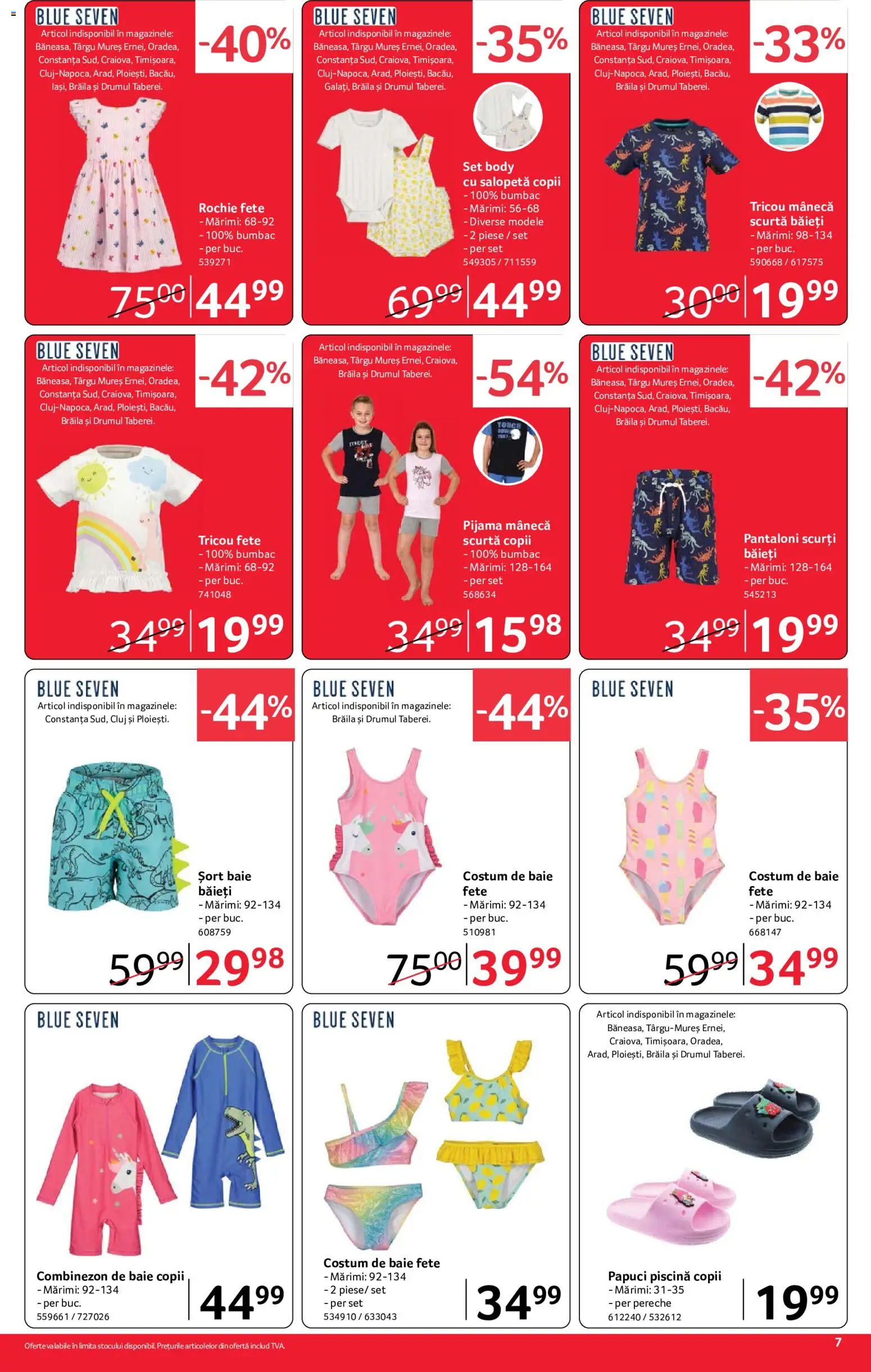 Catalog Selgros 24 Iulie - 5 August 2026 | Pagina 7 | Produse: Pantaloni, Salopetă, Costum, Papuci
