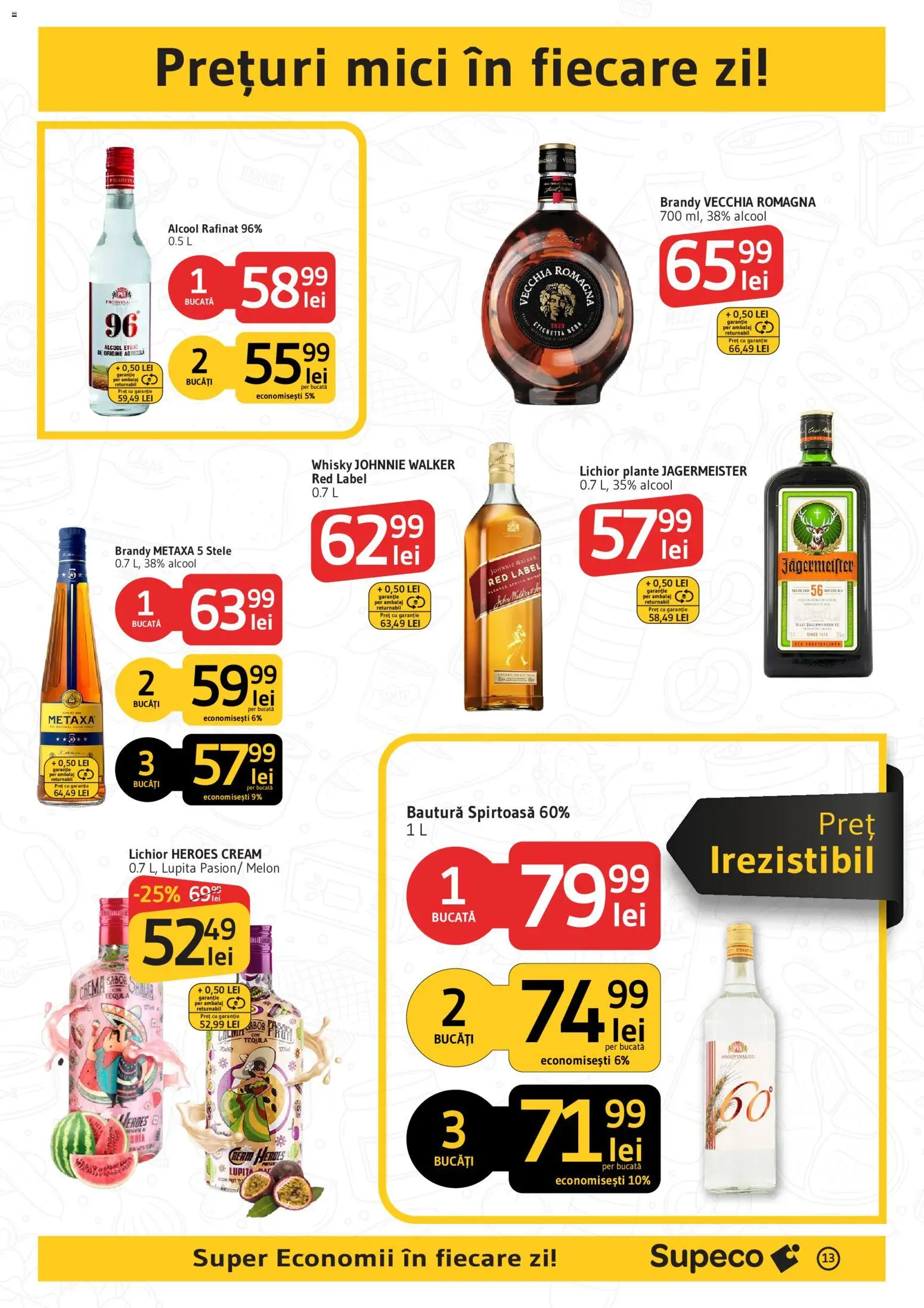 Catalog Supeco 23 Iulie - 4 August 2026 | Pagina 13 | Produse: Mici, Lichior, Cremă