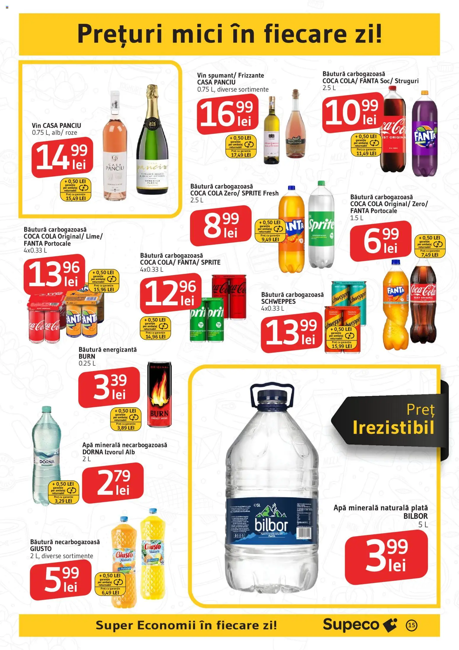 Catalog Supeco 23 Iulie - 4 August 2026 | Pagina 15 | Produse: Struguri, Vin, Băutură energizantă, Portocale