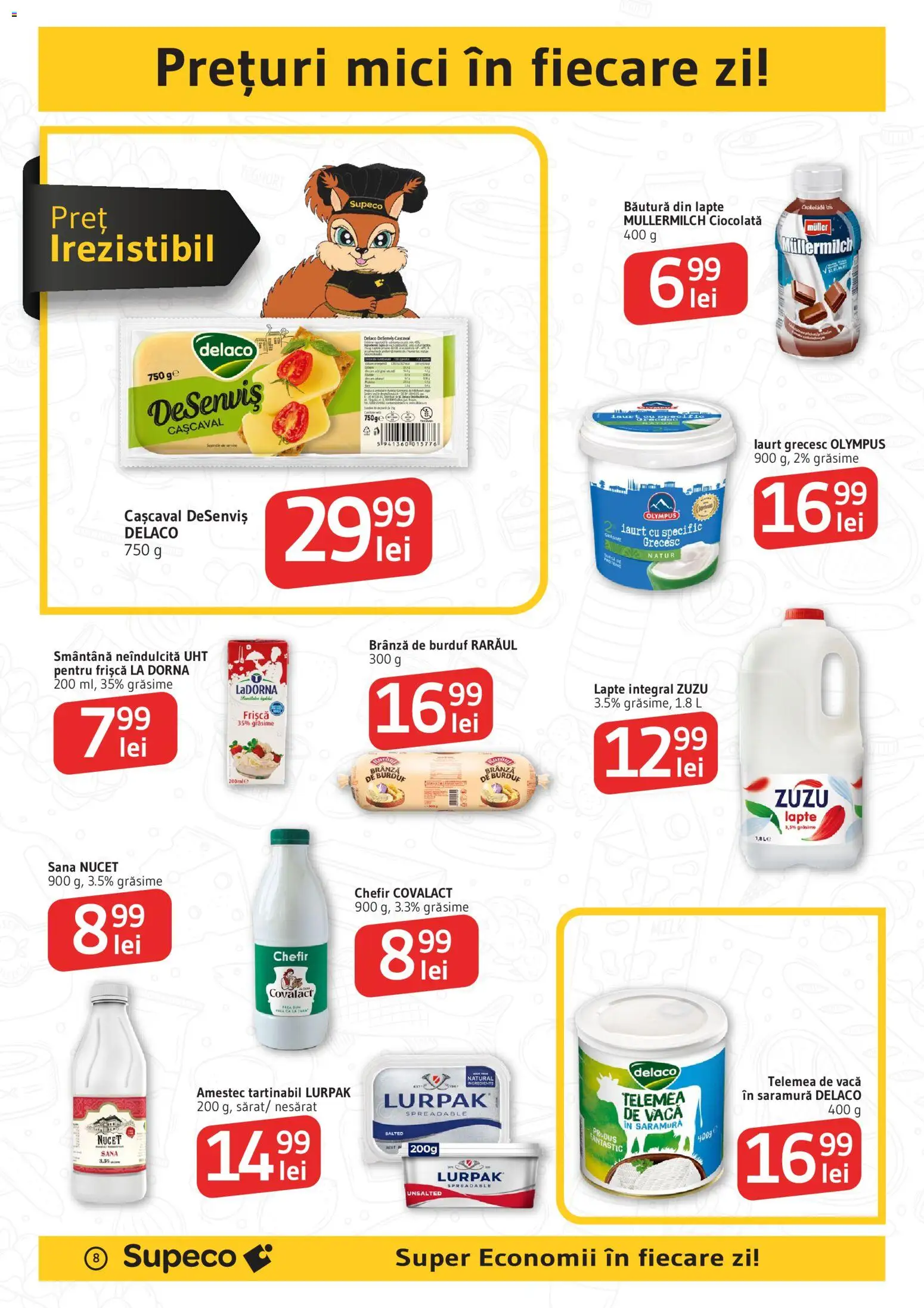 Catalog Supeco 23 Iulie - 4 August 2026 | Pagina 8 | Produse: Light Kedi Konservesi, Mici, Ciocolată, Smântână
