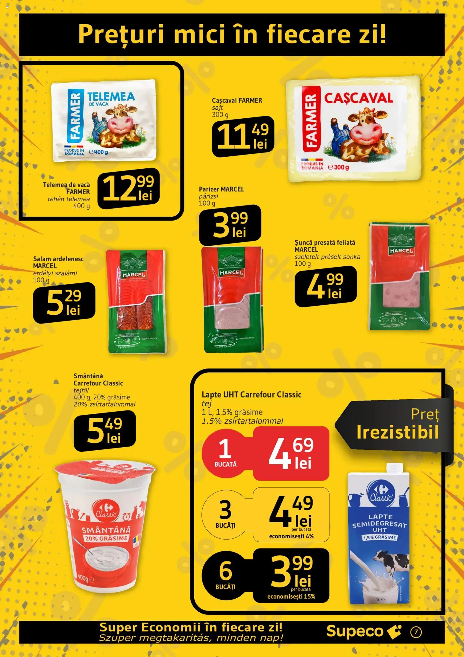 Catalog Supeco 23 Iulie - 4 August 2026 | Pagina 7 | Produse: Mici, Salam, Parizer, Smântână