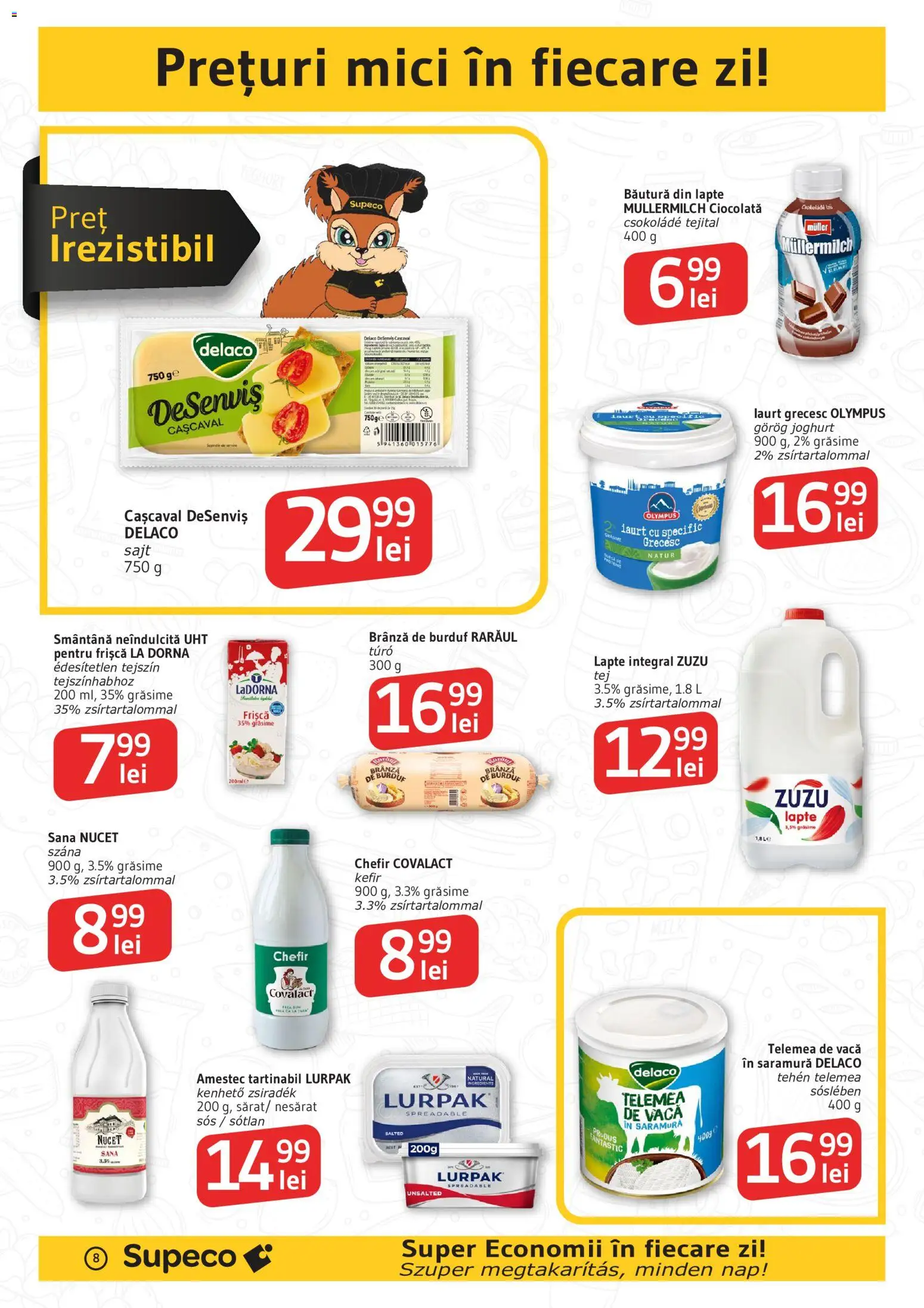 Catalog Supeco 23 Iulie - 4 August 2026 | Pagina 8 | Produse: Brânză, Ciocolată, Frișcă, Smântână