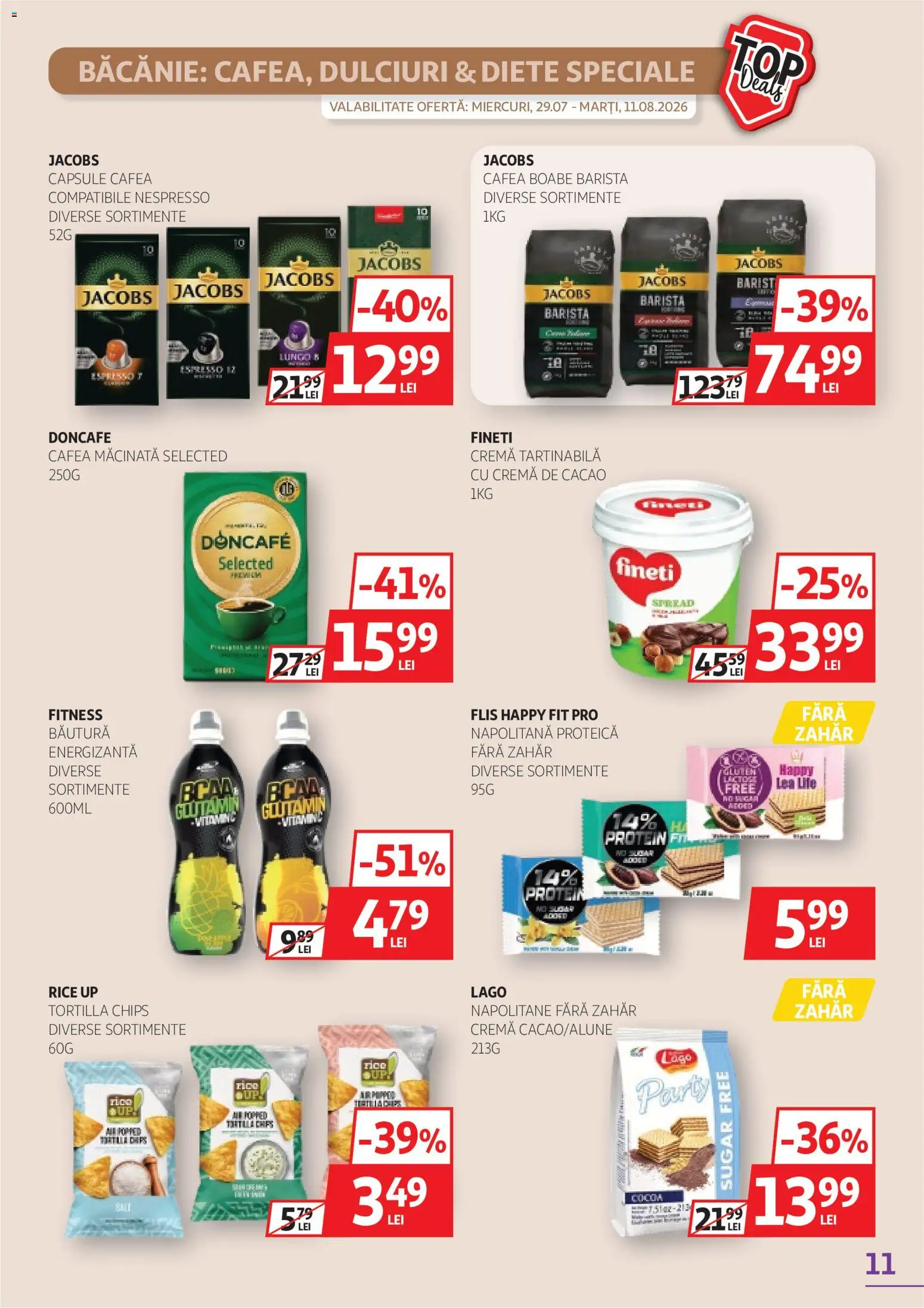 Catalog Auchan 29 Iulie - 10 August 2026 | Pagina 11 | Produse: Köpek çiti, Cremă, Cafea, Cacao