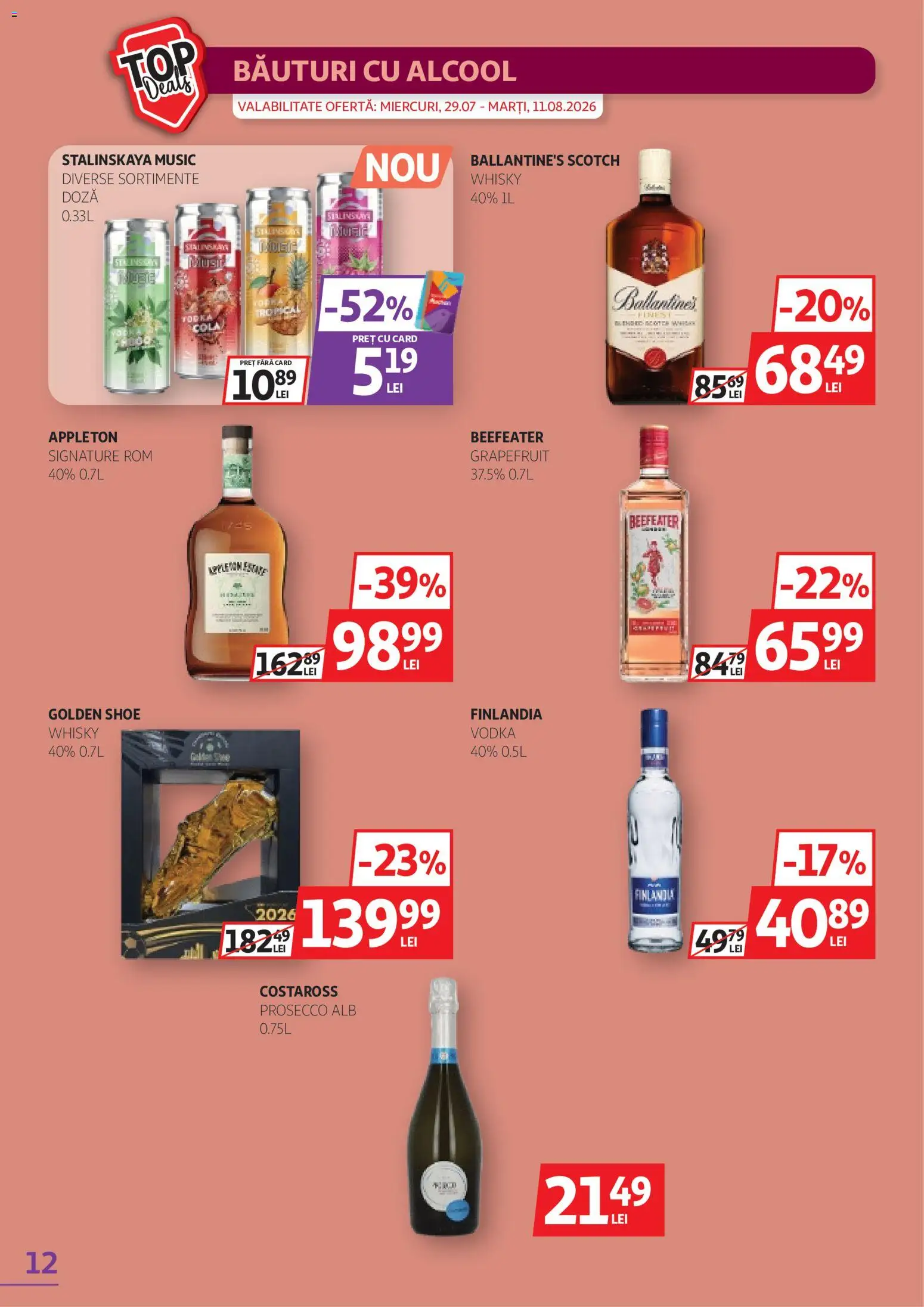 Catalog Auchan 29 Iulie - 10 August 2026 | Pagina 12 | Produse: Prosecco, Rom, Vodka
